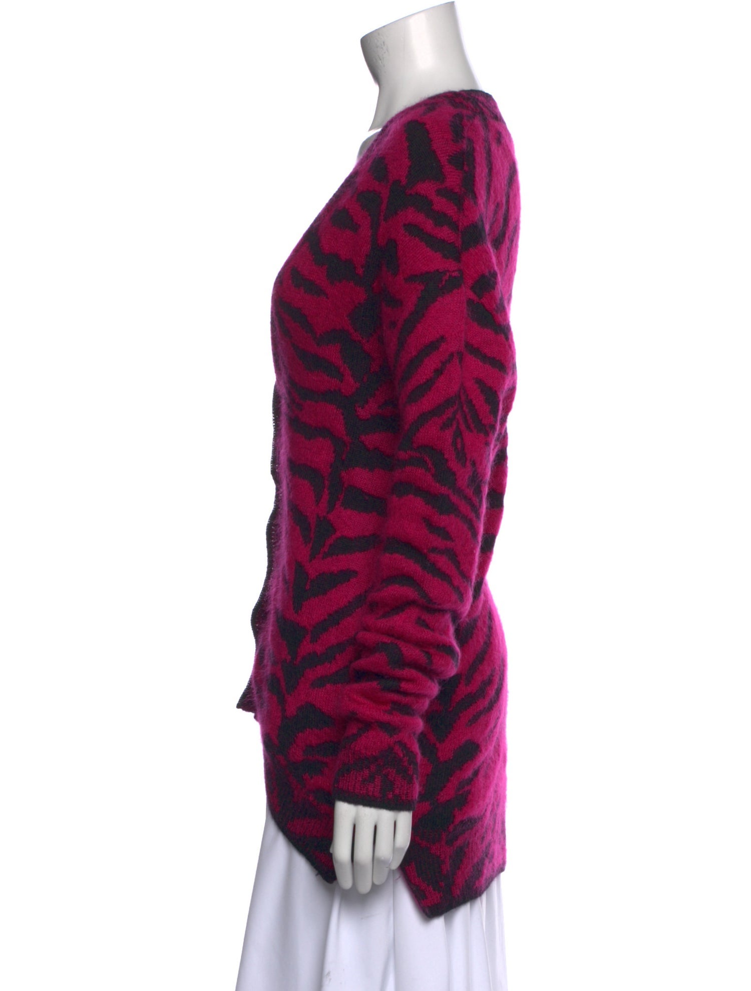 Saint Laurent Wool Animal Print Sweater