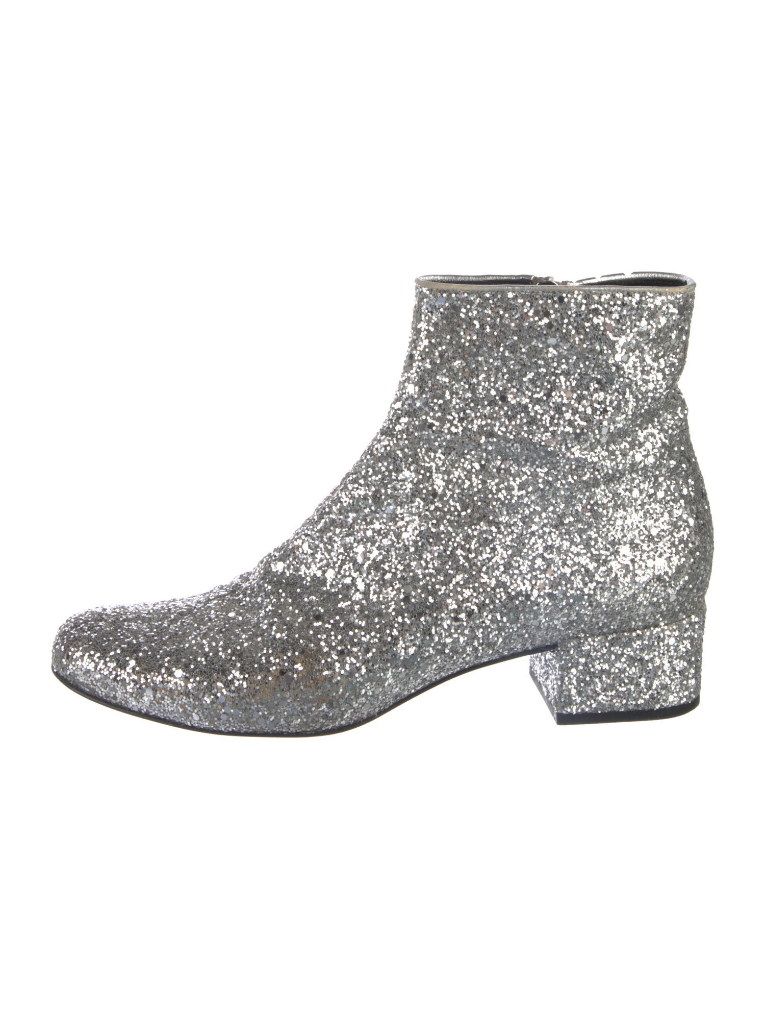 Saint Laurent Glitter Glitter Accents Boots
