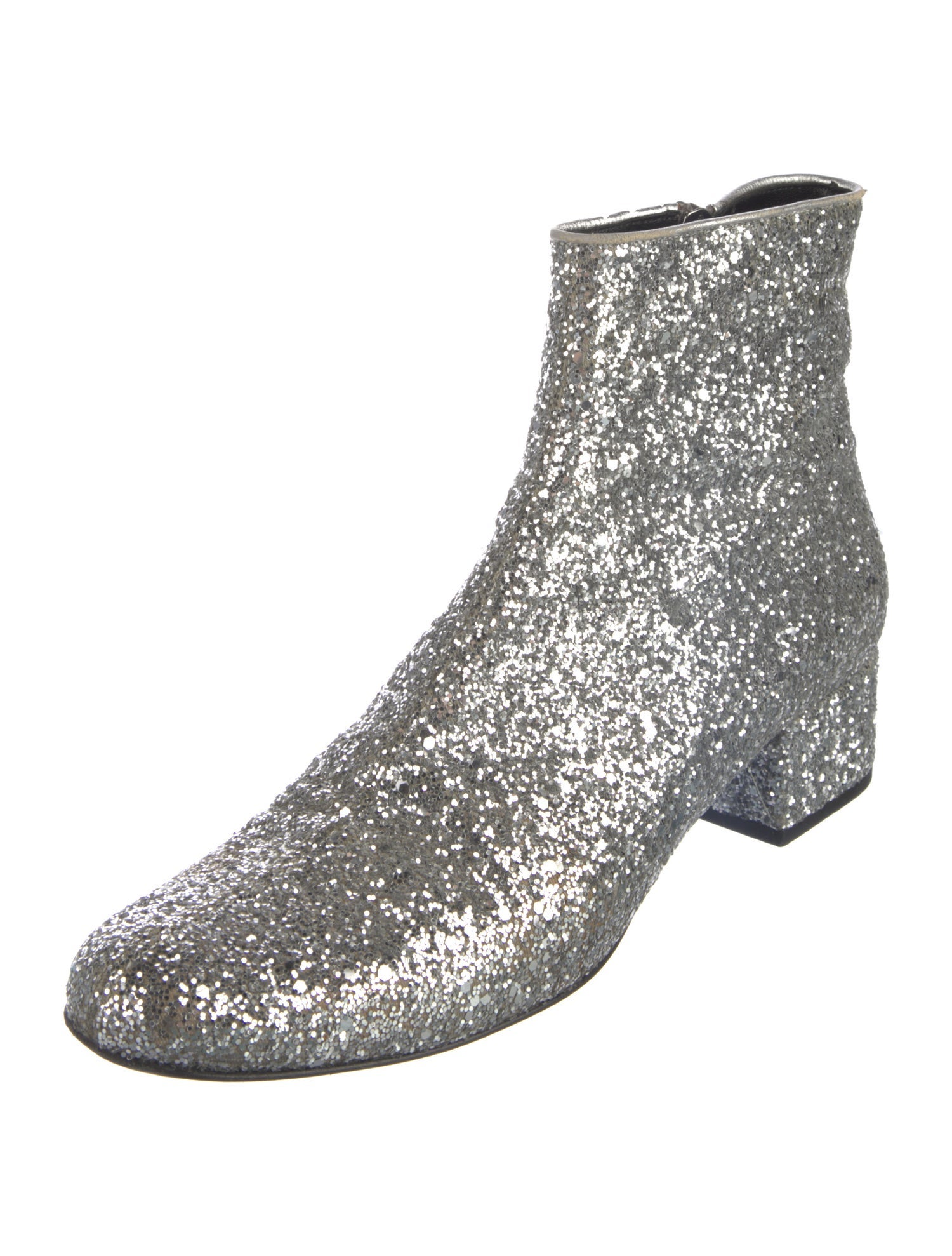 Saint Laurent Glitter Glitter Accents Boots
