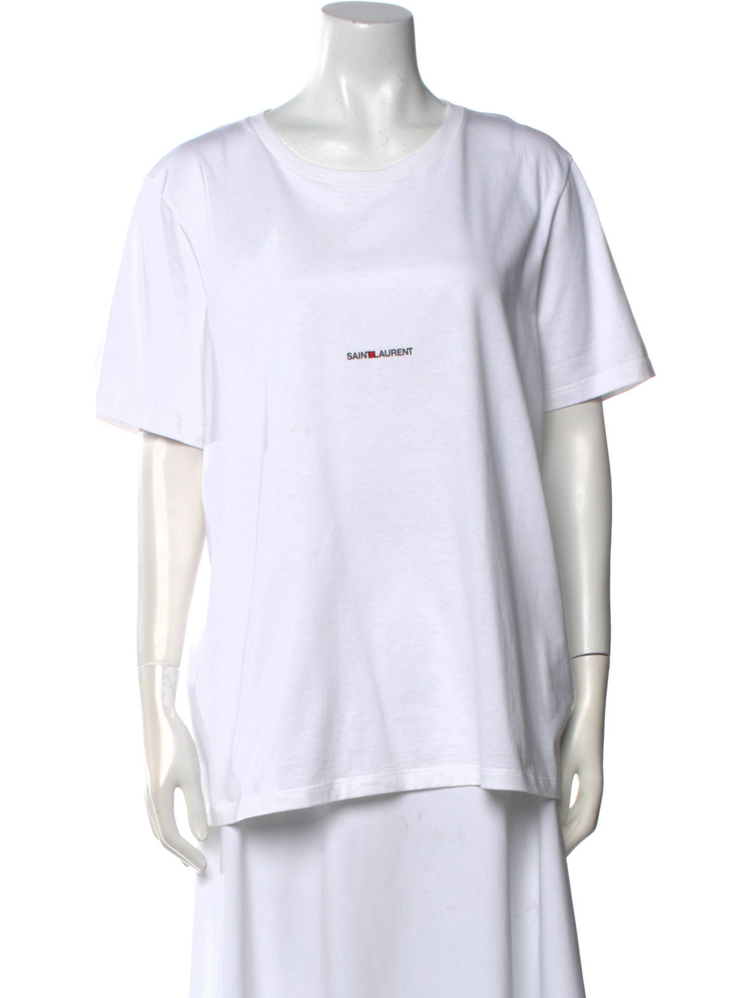 Saint Laurent Graphic Print Scoop Neck T-Shirt