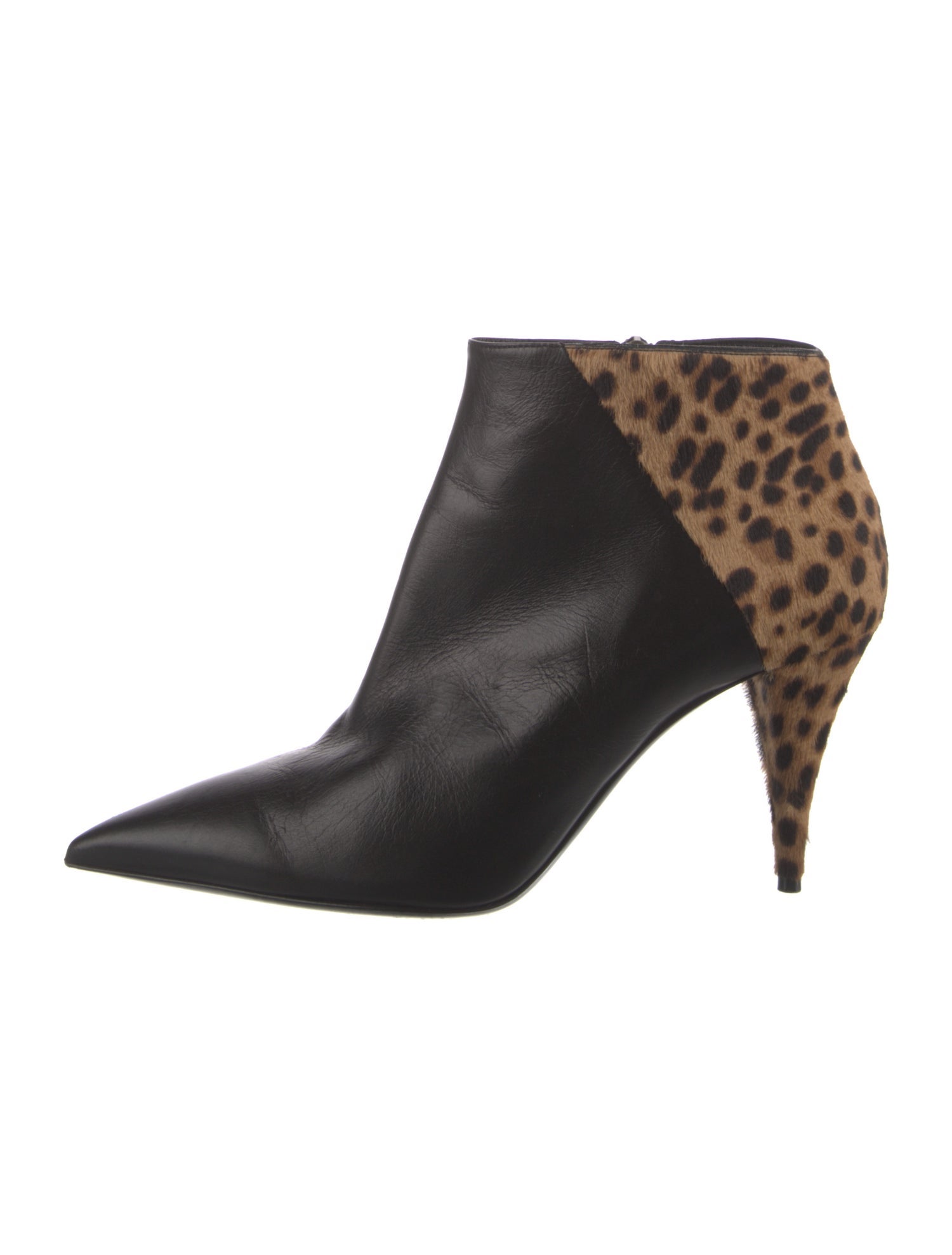 Saint Laurent Ponyhair Animal Print Boots