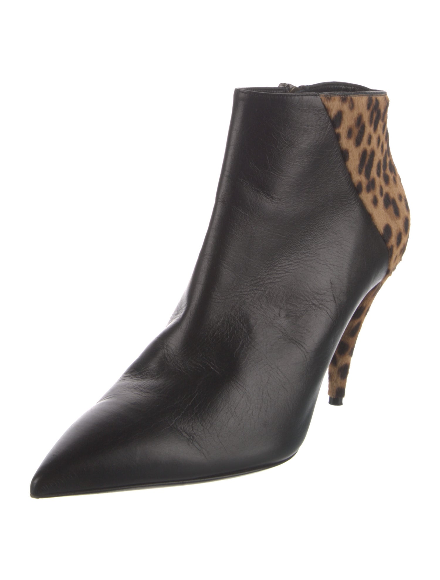 Saint Laurent Ponyhair Animal Print Boots