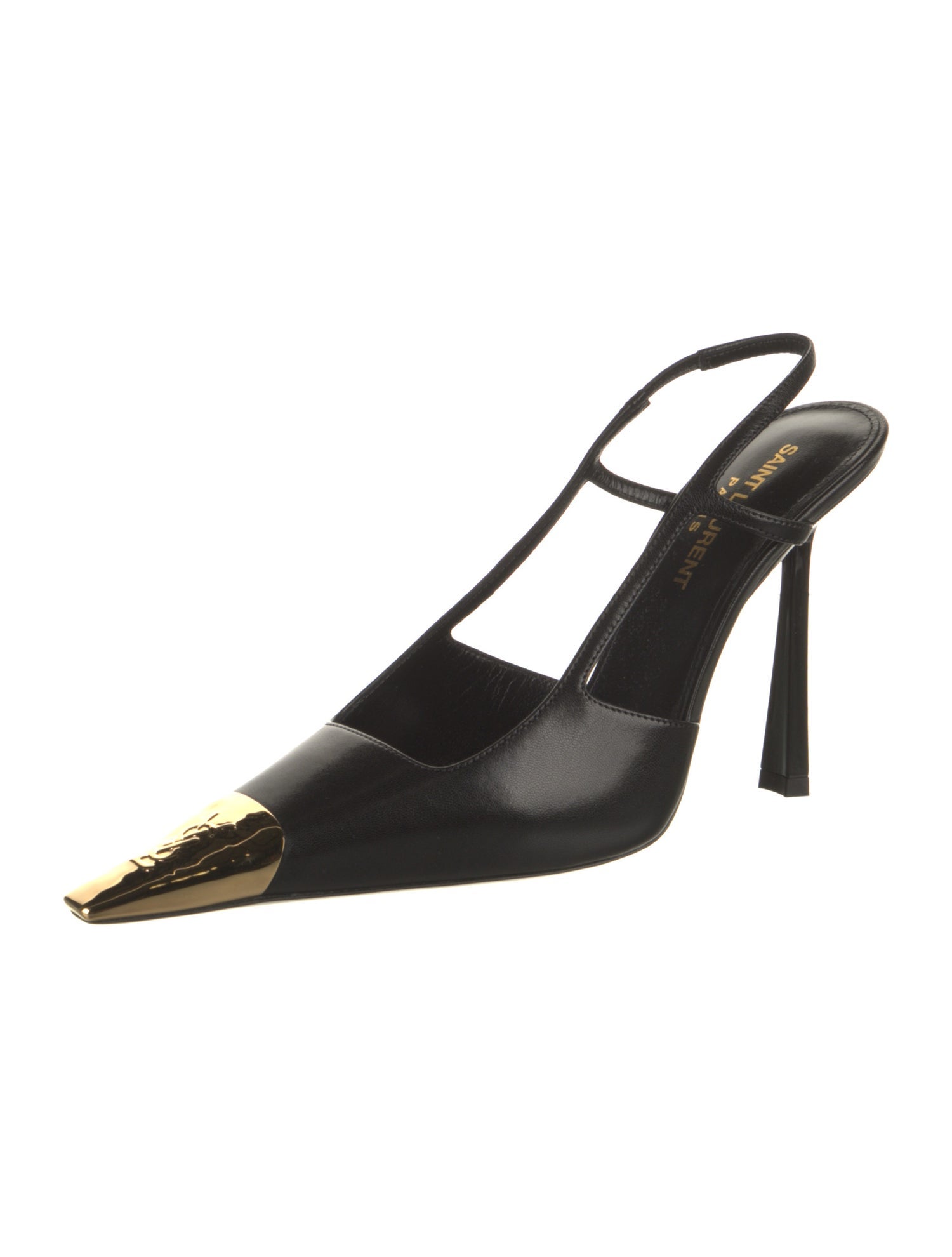 Saint Laurent Leather Slingback Pumps