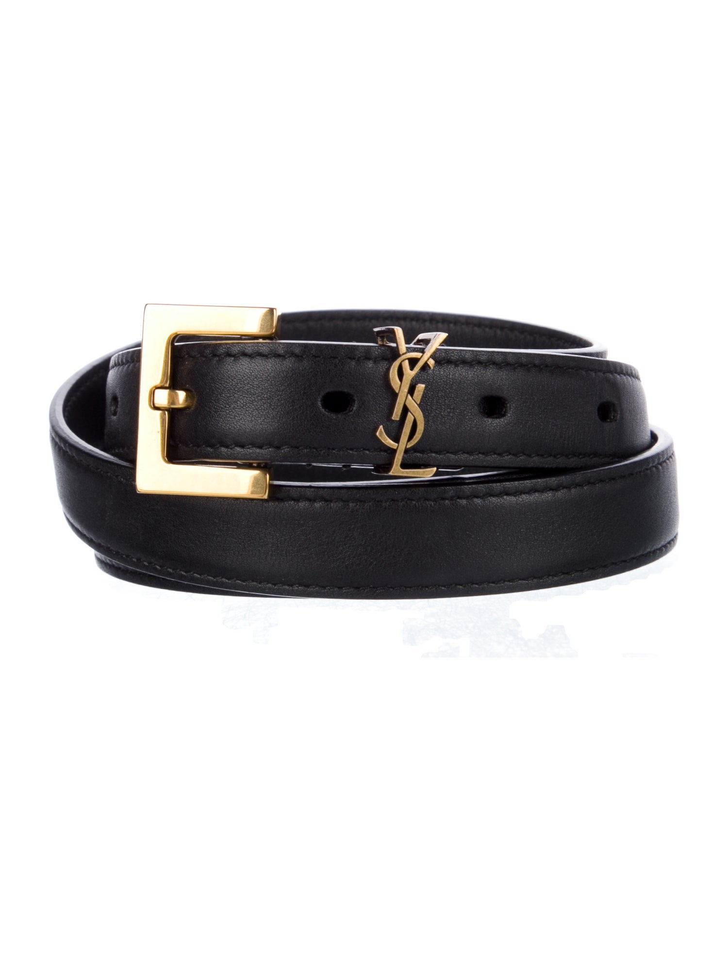 Saint Laurent Skinny Leather Belt Kit
