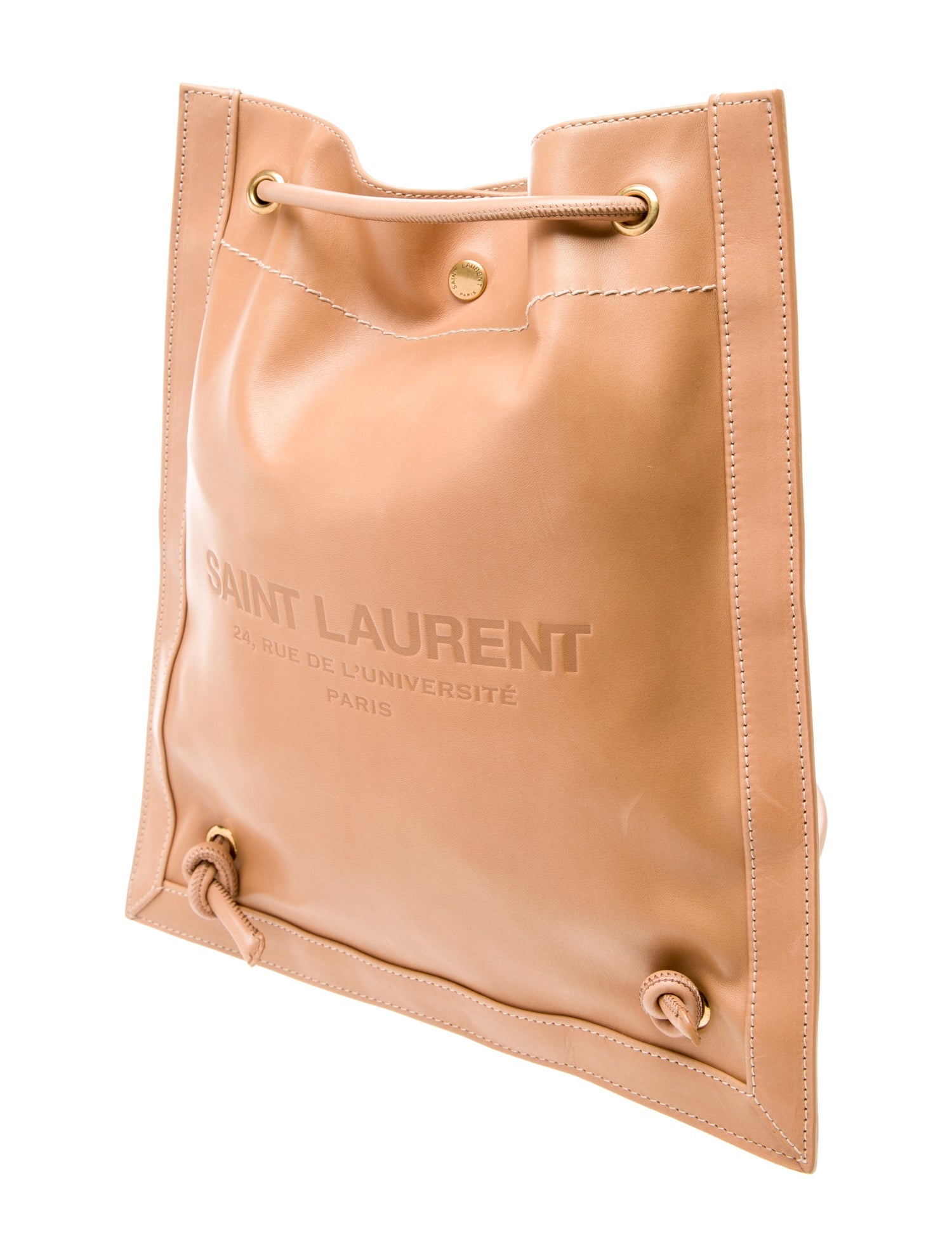 Saint Laurent Leather Bucket Bag