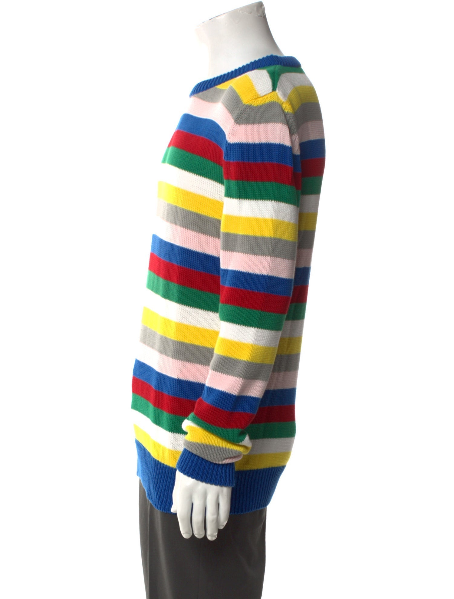 Saint Laurent Striped Crew Neck Pullover w/ Tags