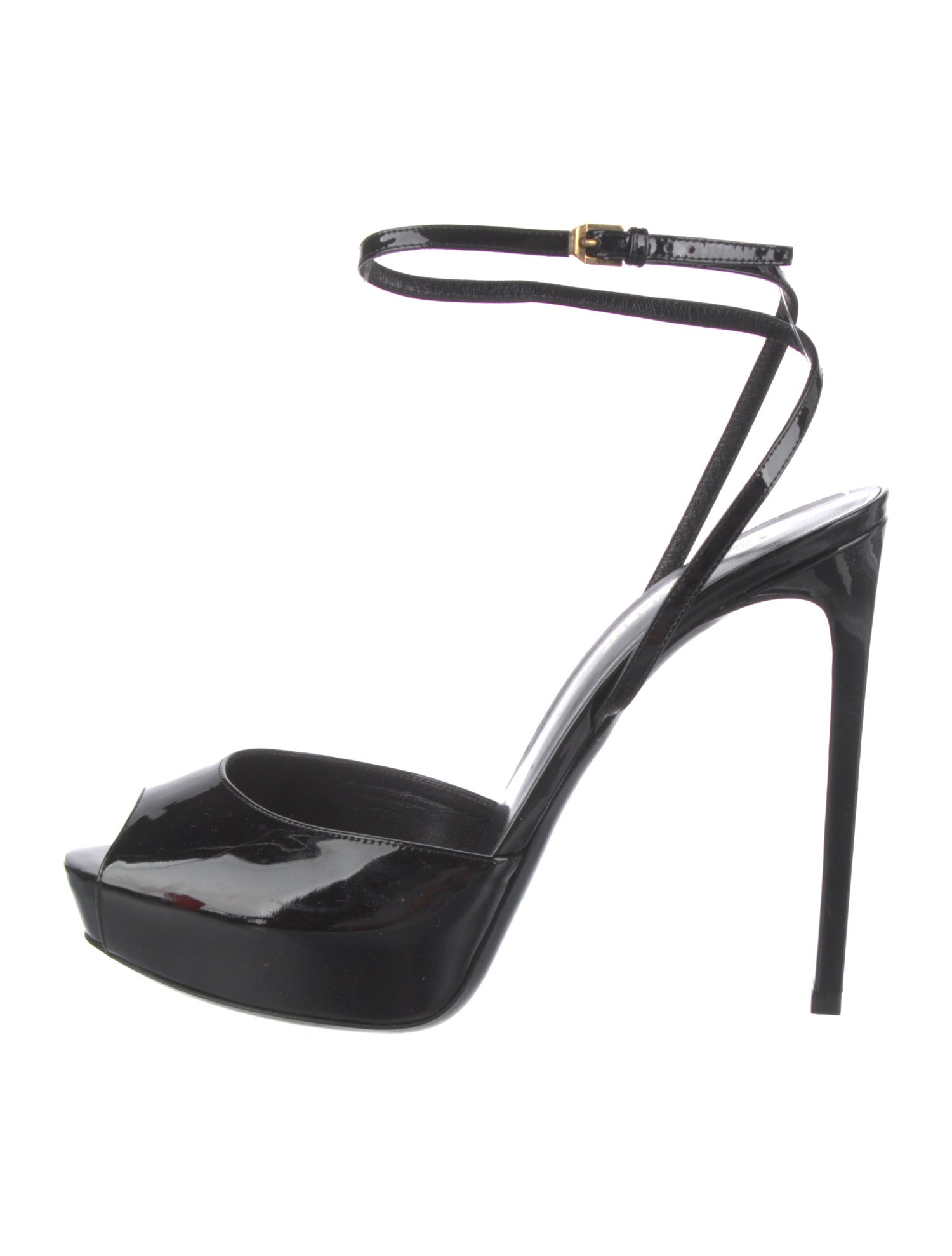 Saint Laurent Patent Leather Slingback Pumps