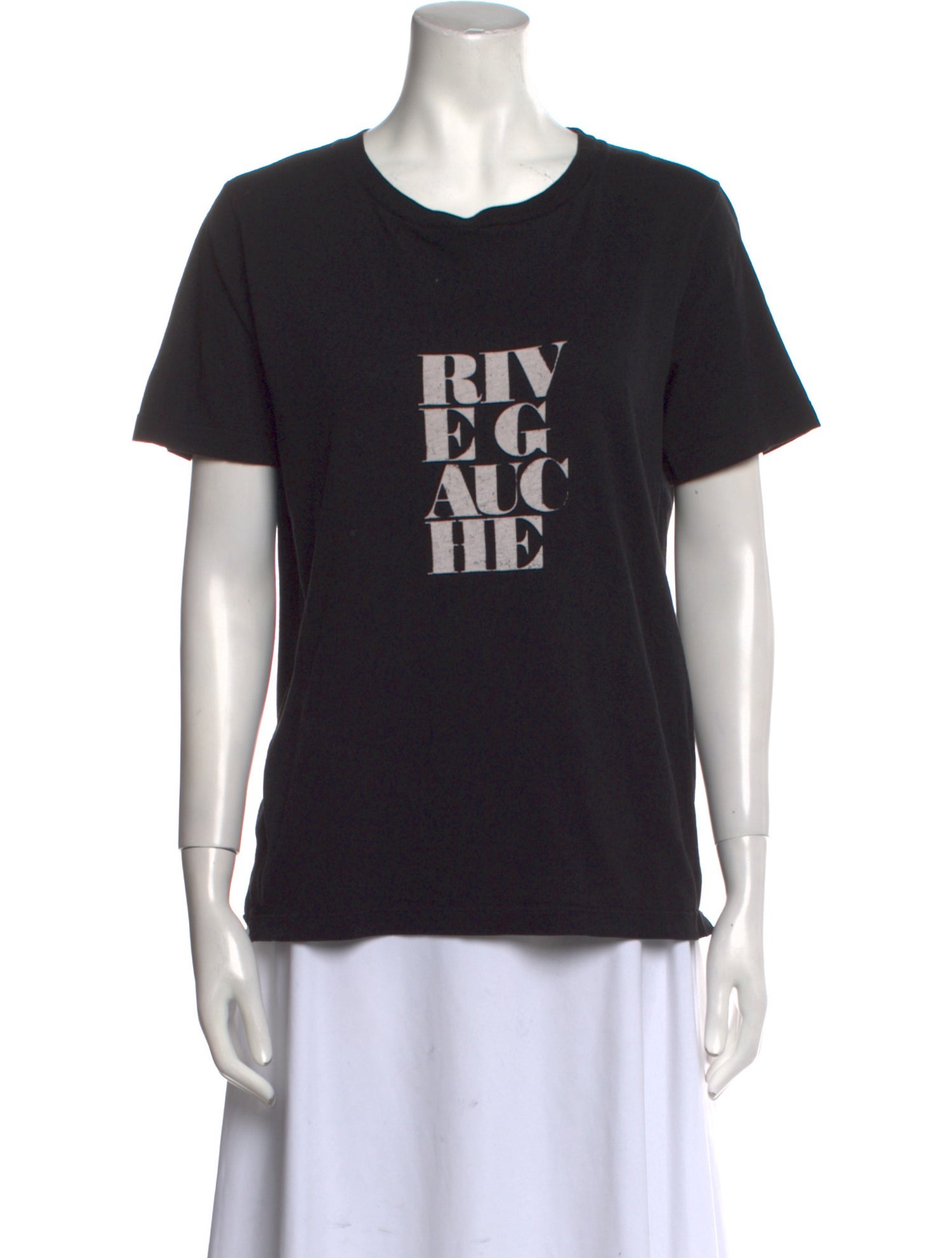 Saint Laurent Graphic Print Crew Neck T-Shirt