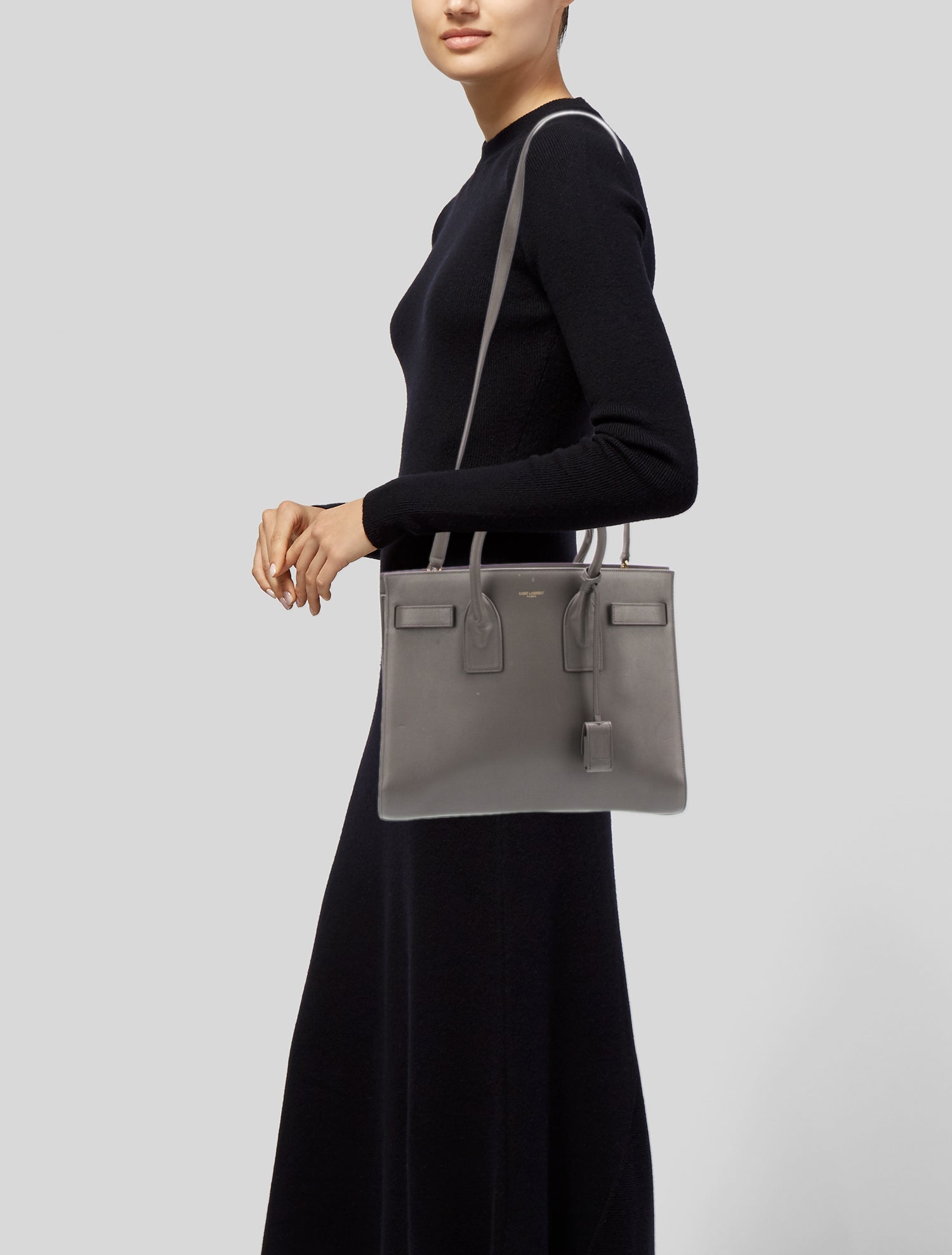 Saint Laurent Leather Sac De Jour