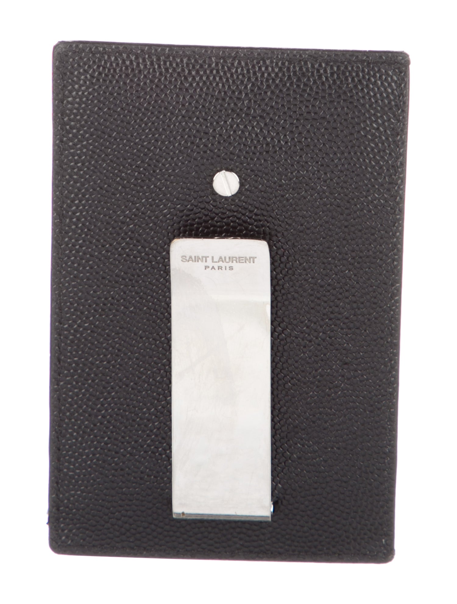 Saint Laurent 2023 Grain De Poudre Bill Clip Card Holder