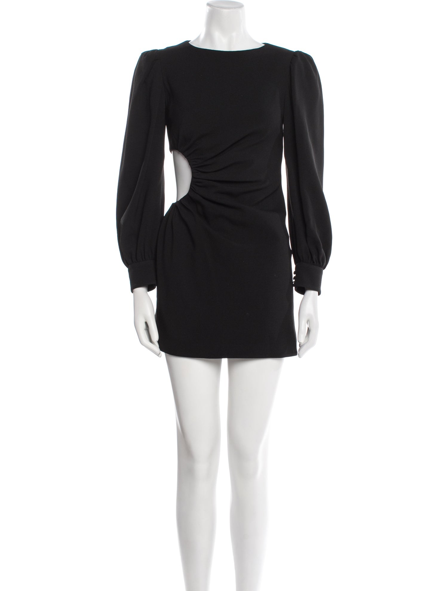 Saint Laurent Bateau Neckline Mini Dress