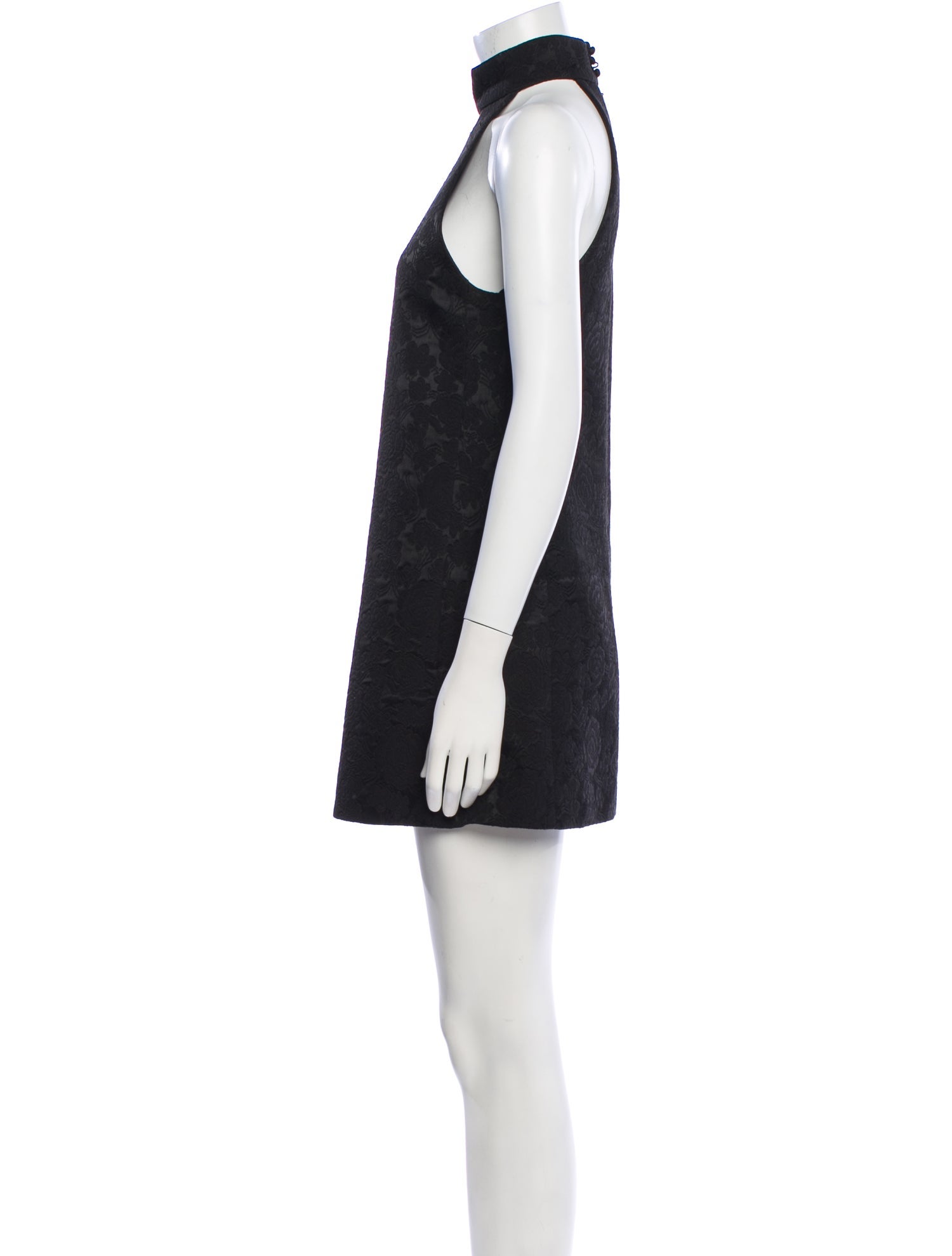 Saint Laurent Turtleneck Mini Dress