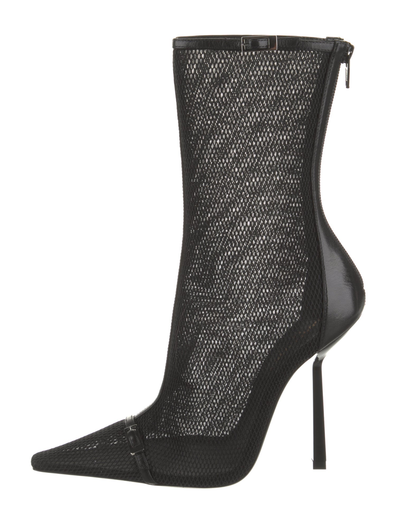 Saint Laurent Mesh Mesh Accents Sock Boots