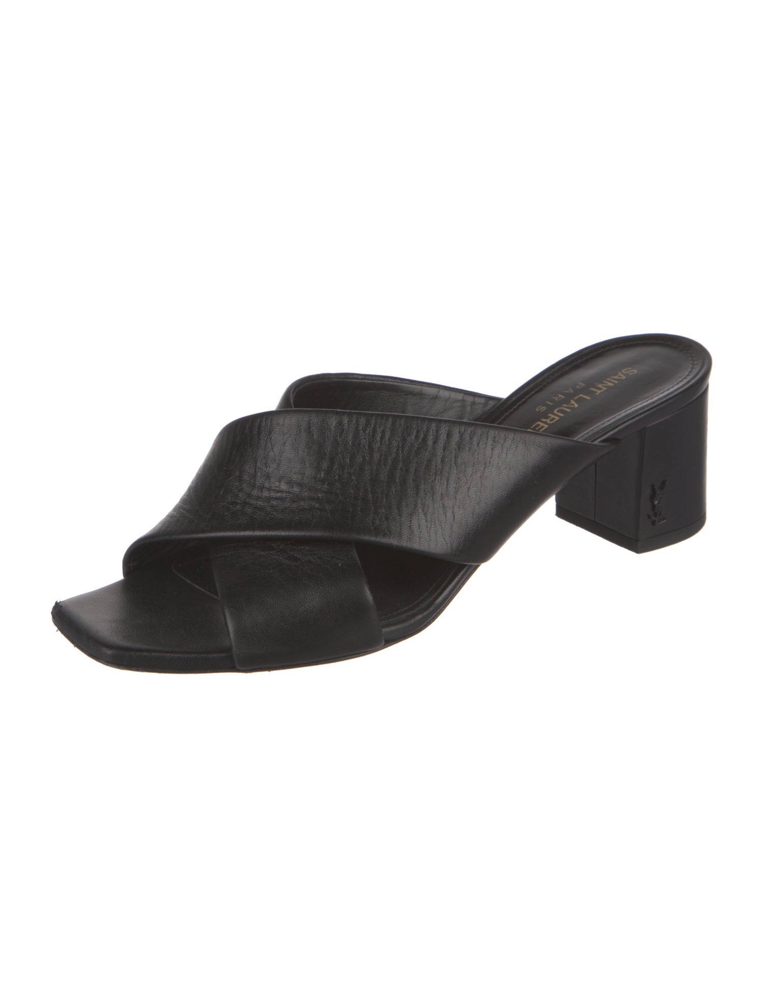 Saint Laurent Leather Slides