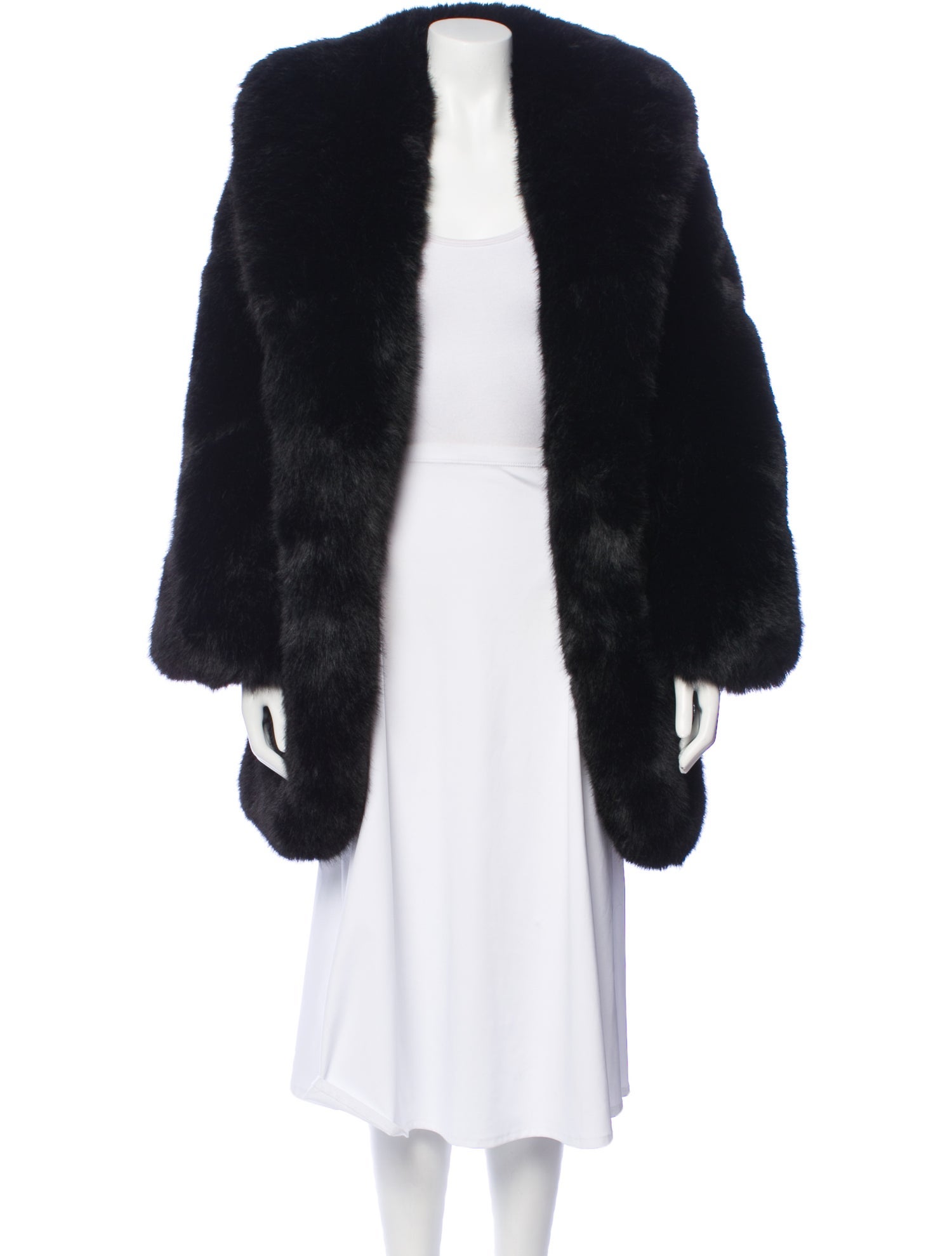 Saint Laurent Faux Fur Coat