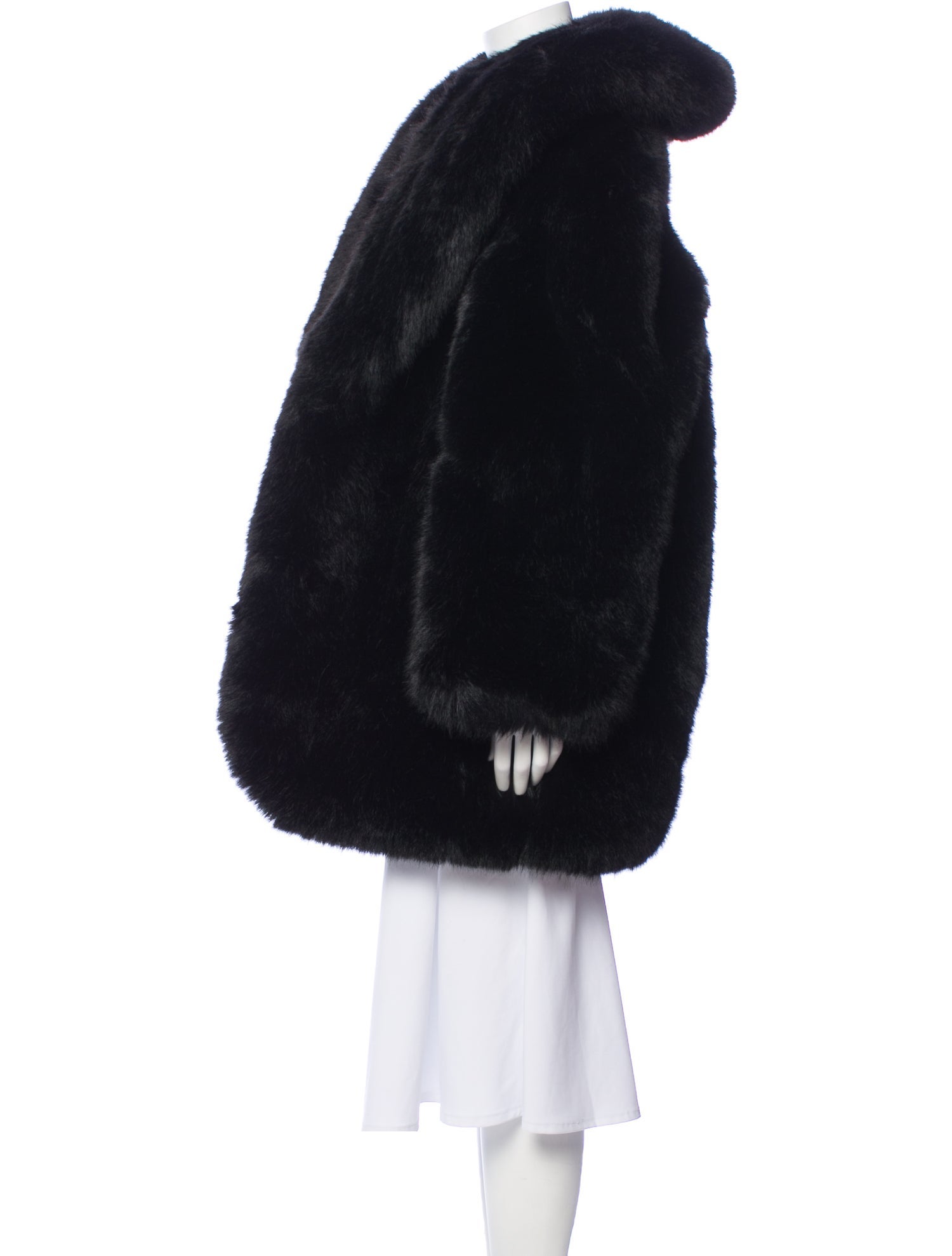 Saint Laurent Faux Fur Coat