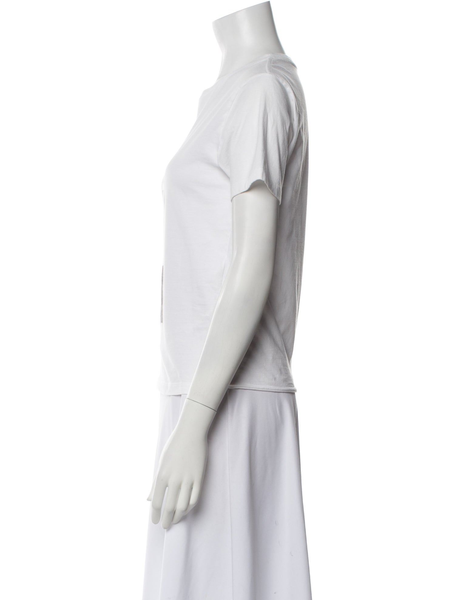 Saint Laurent Graphic Print Crew Neck T-Shirt