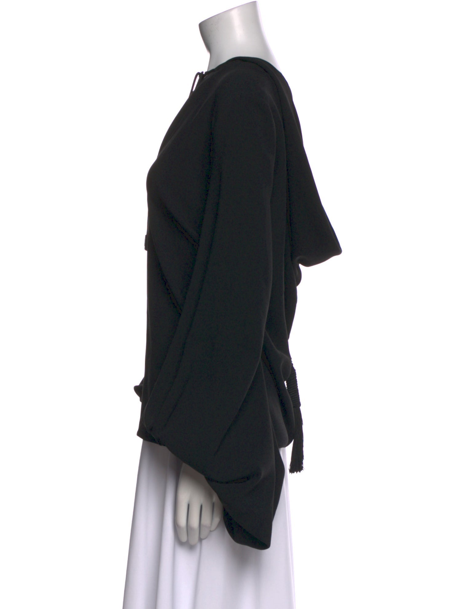 Saint Laurent V-Neck Long Sleeve Blouse