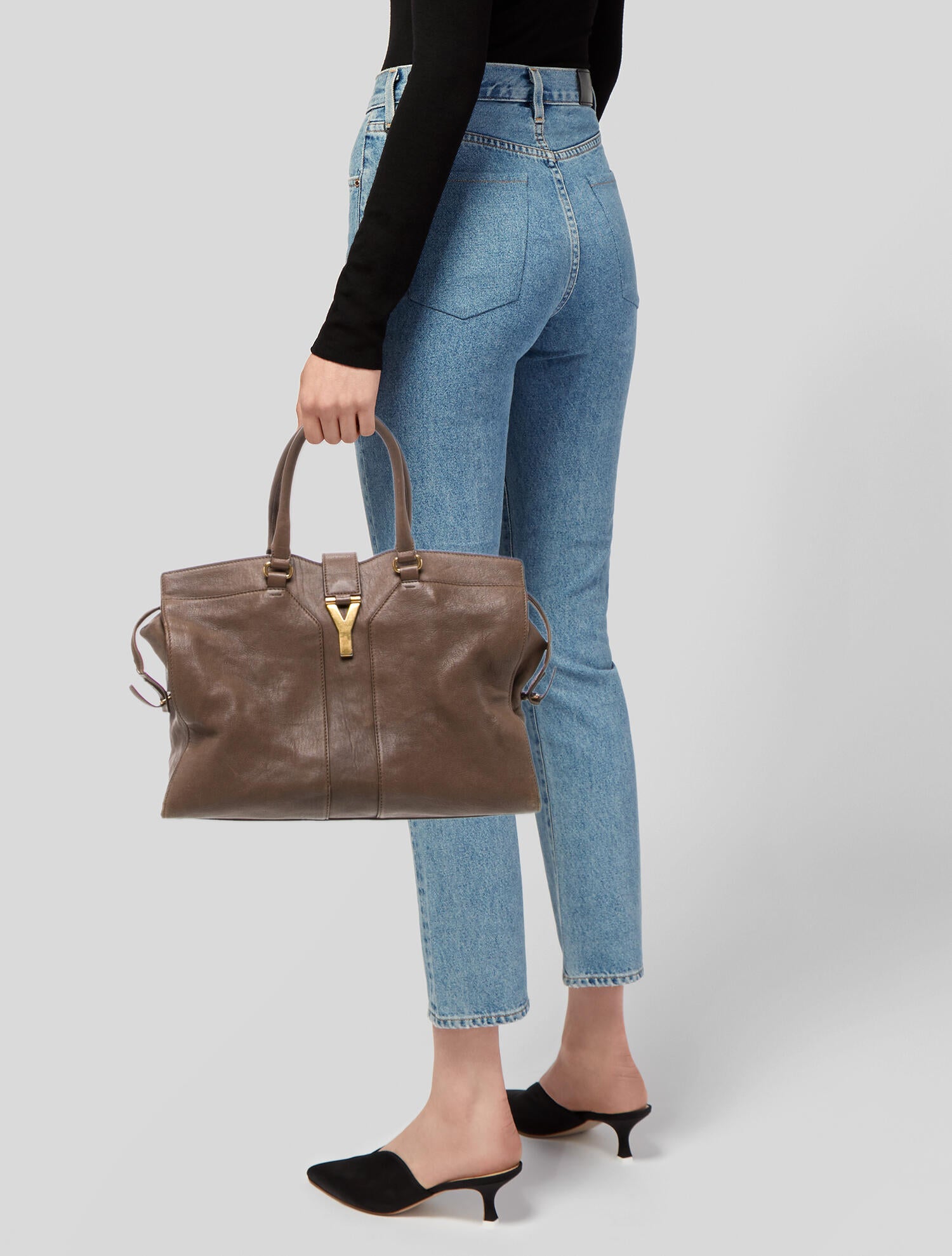 Yves Saint Laurent Leather Saint Laurent Y Cabas