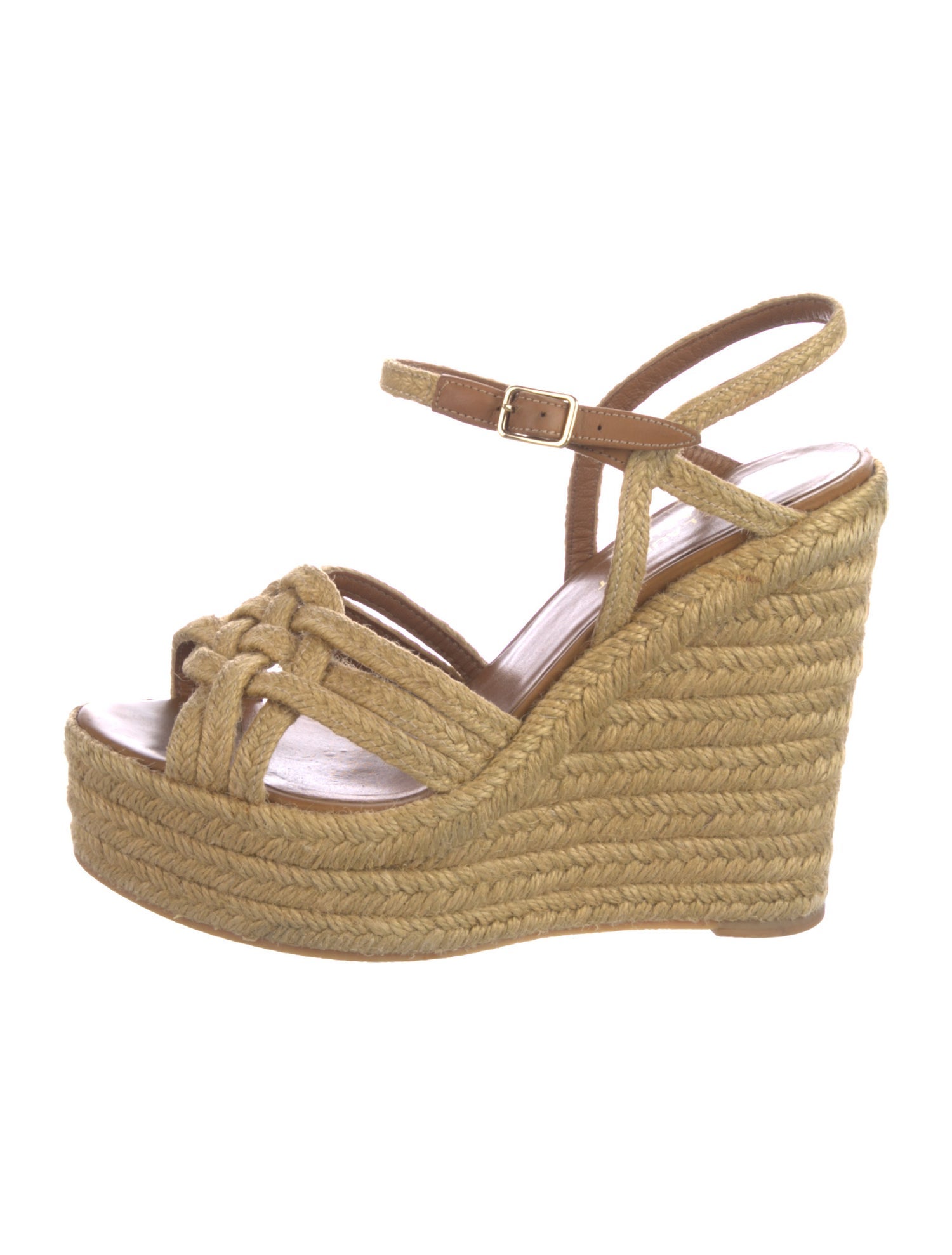 Saint Laurent Jute Espadrilles