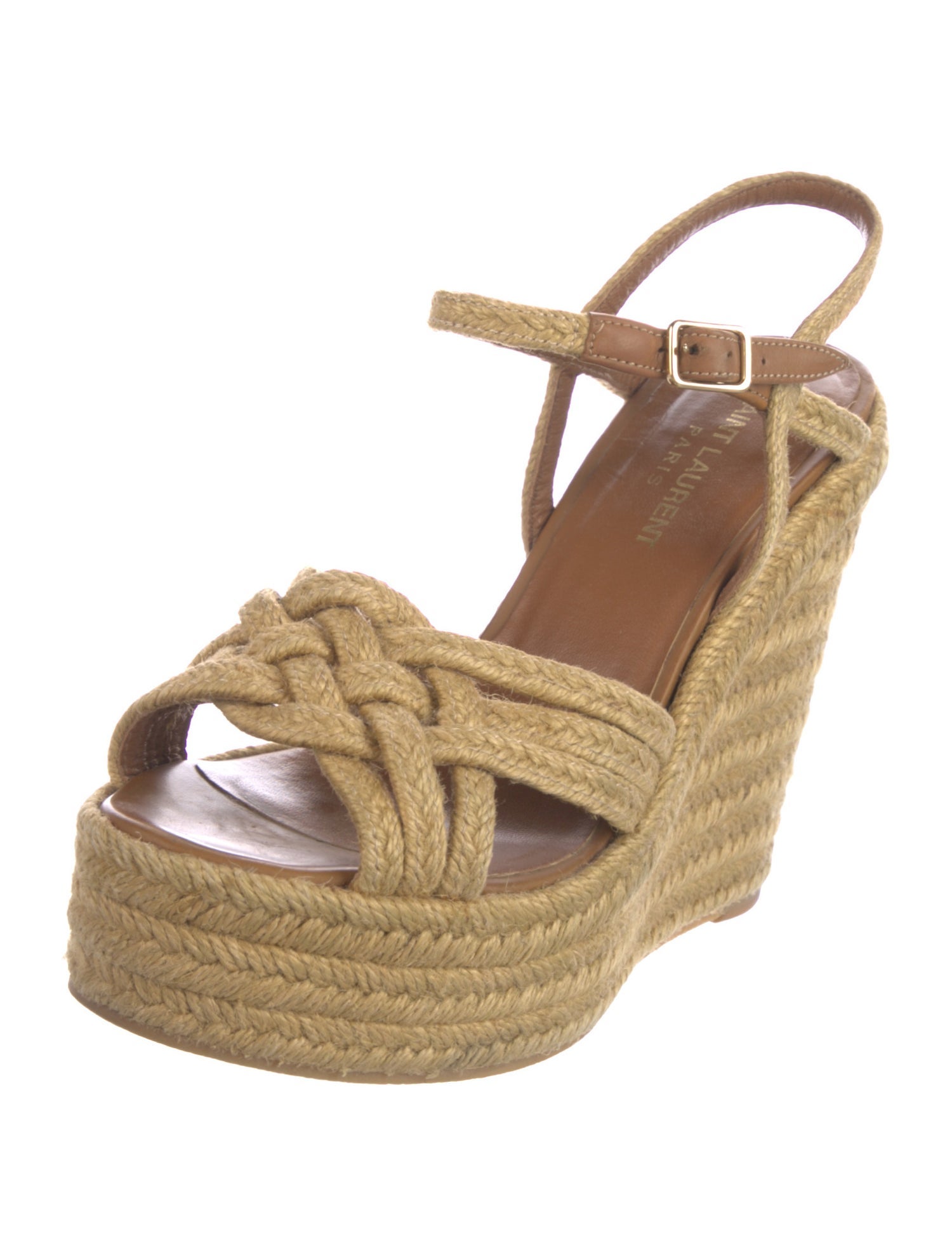 Saint Laurent Jute Espadrilles