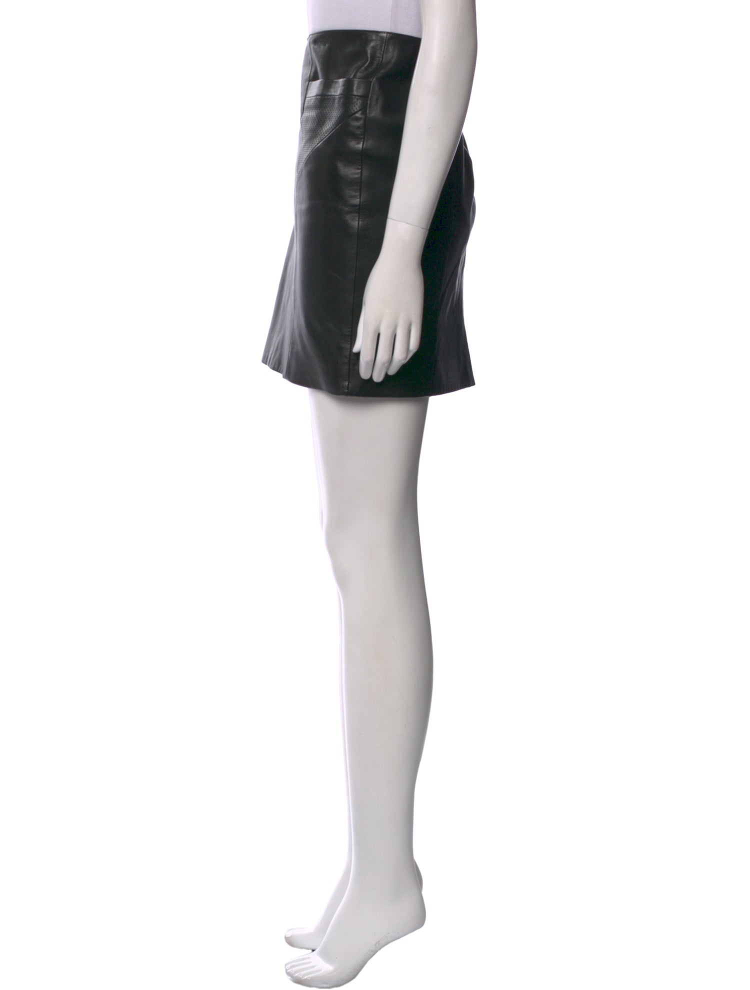 Saint Laurent Leather Mini Skirt