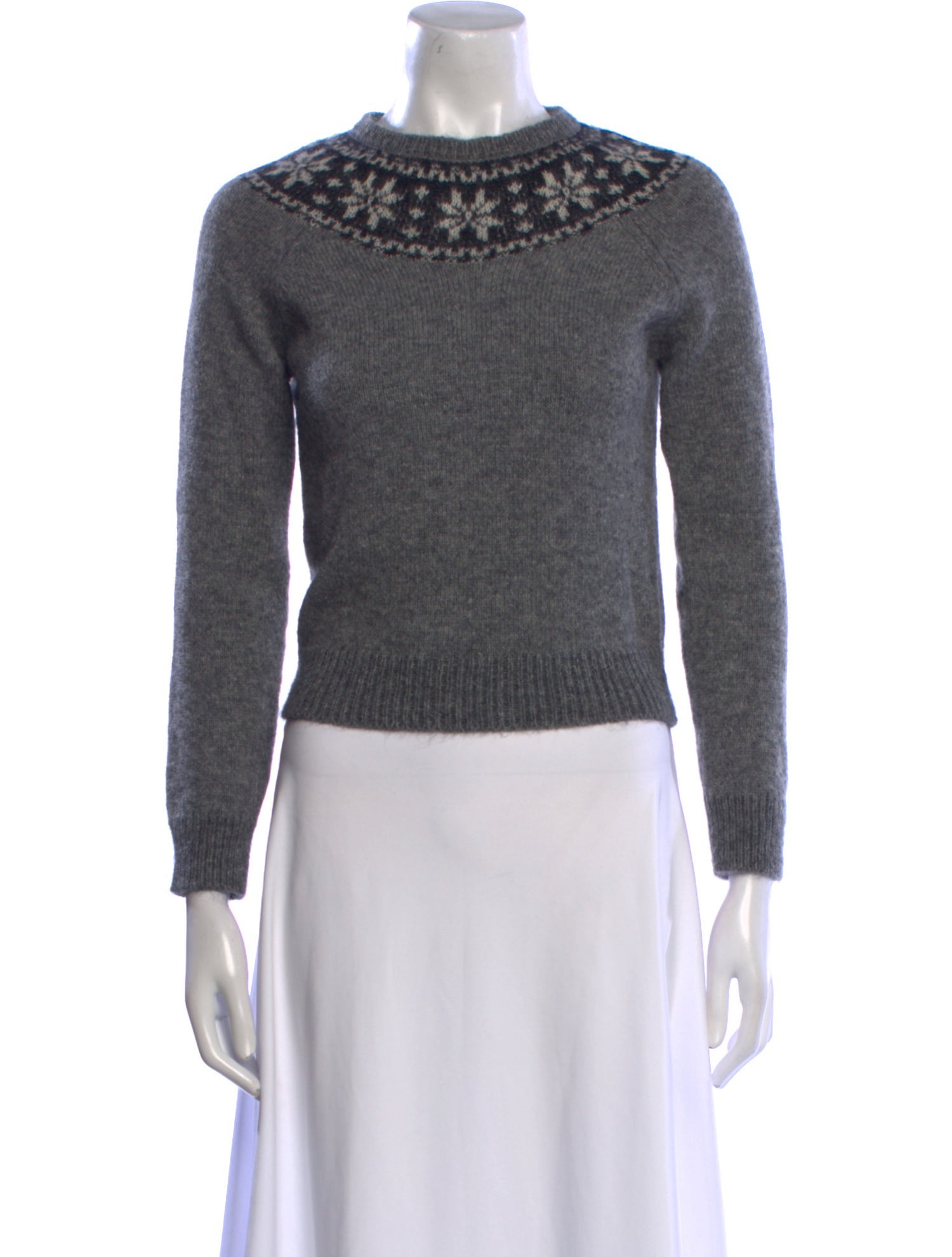 Saint Laurent Mohair Crew Neck Sweater