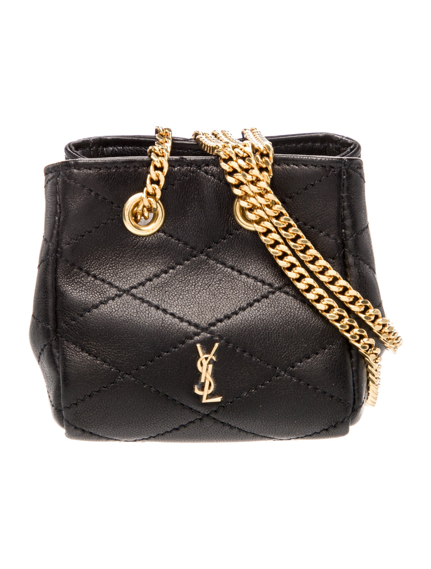 Saint Laurent Quilted Bucket Bag Micro w/ Tags