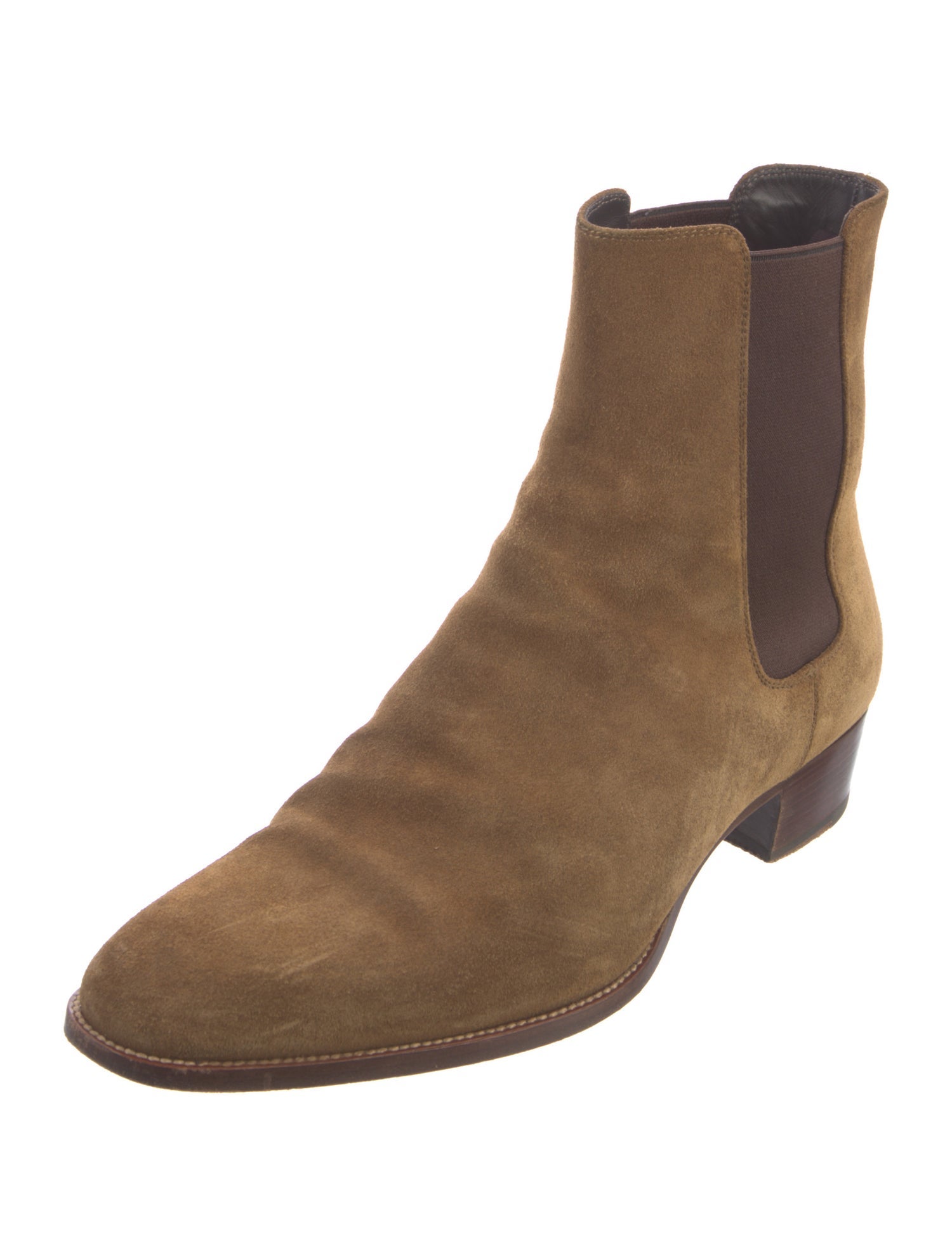 Saint Laurent Suede Chelsea Boots