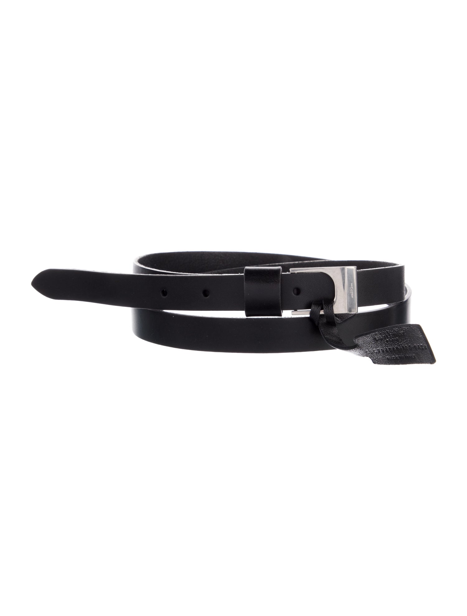 Saint Laurent Skinny Leather Waist Belt