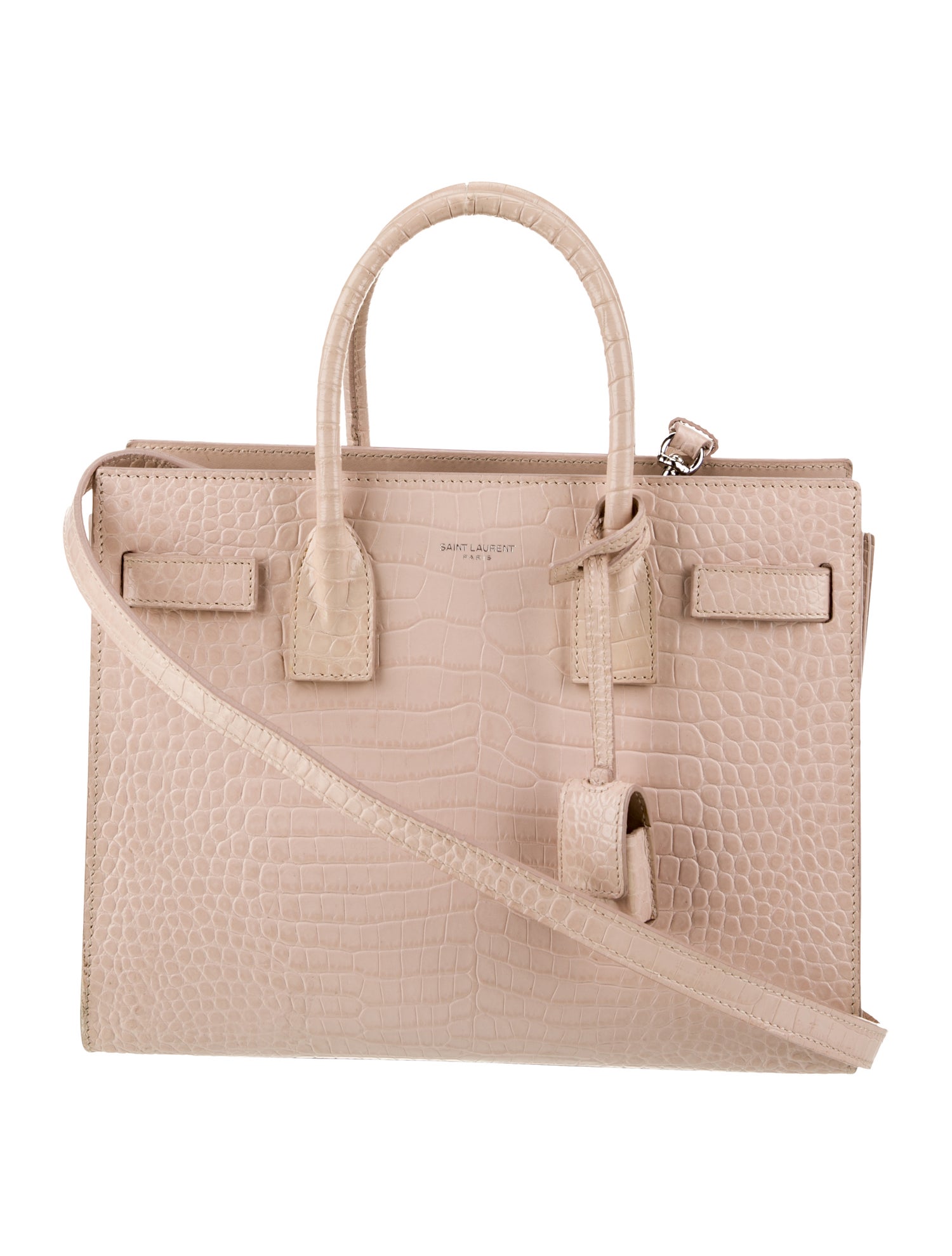 Saint Laurent Embossed Leather Sac De Jour