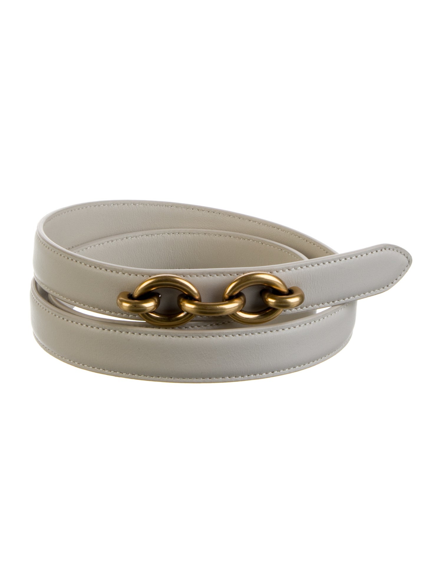 Saint Laurent Skinny Leather Belt