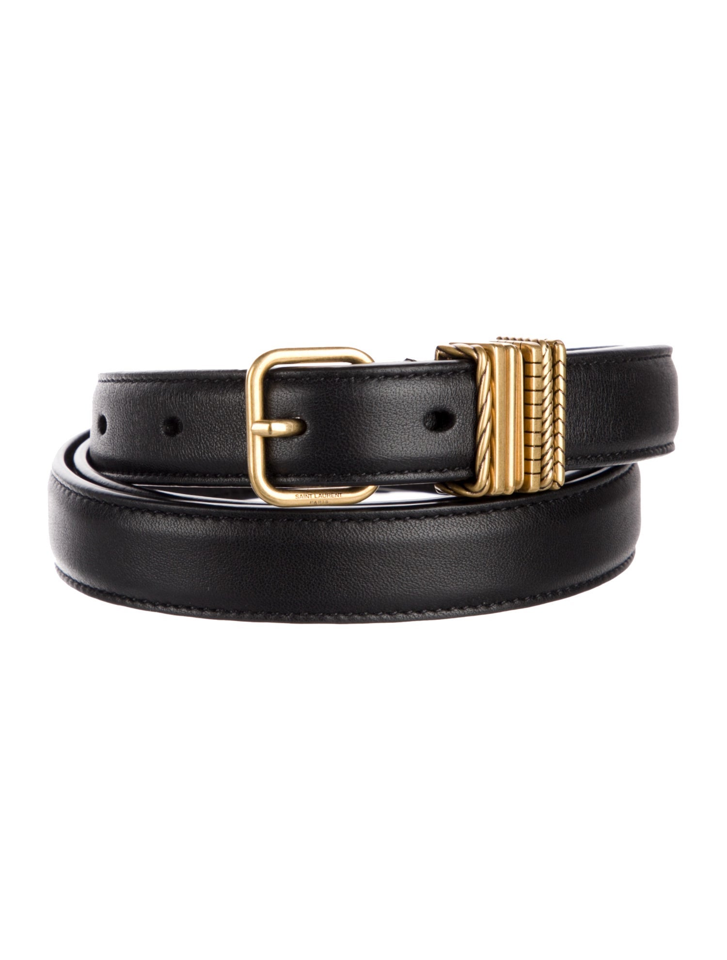 Saint Laurent Skinny Leather Belt Kit