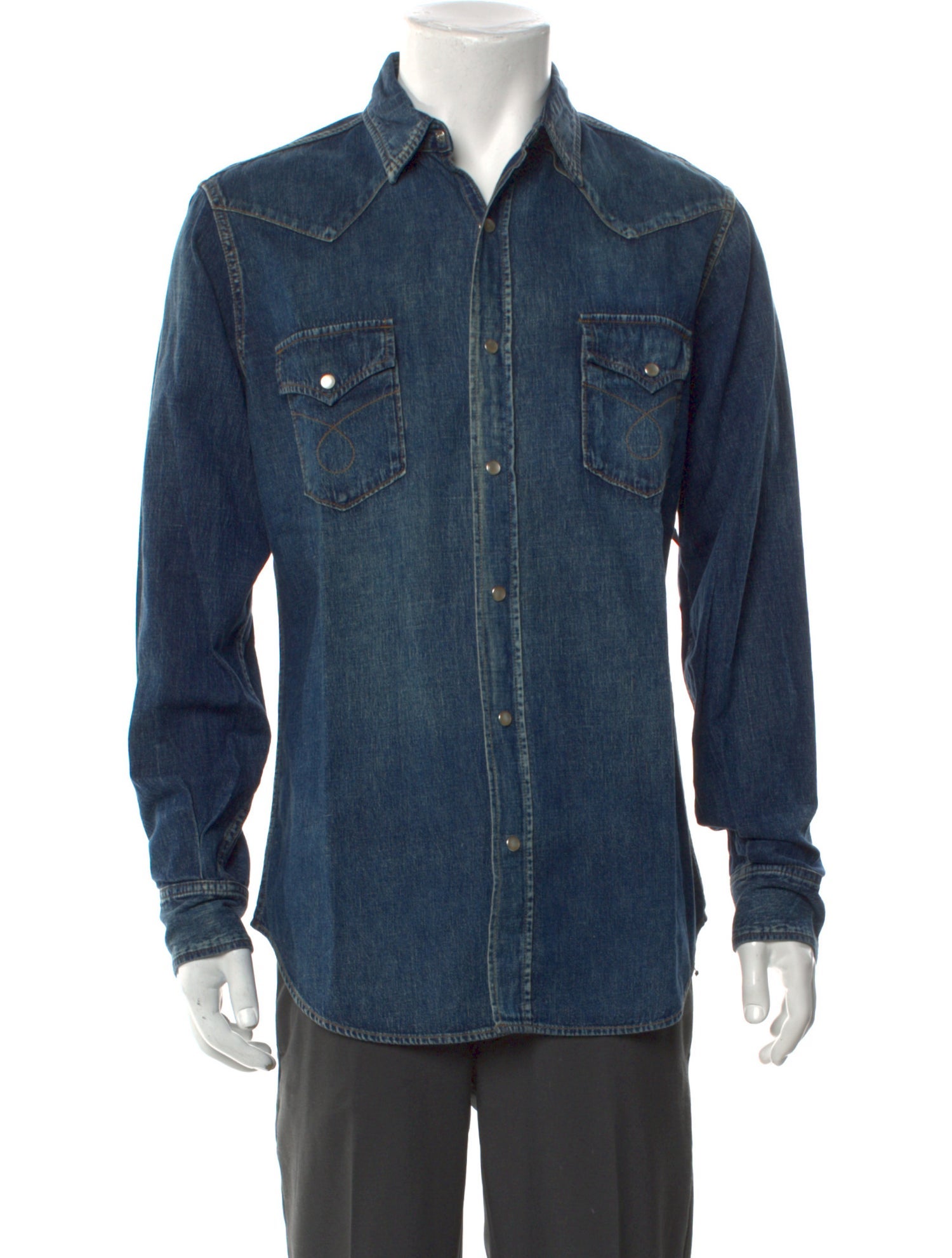 Saint Laurent 2014 Western Denim Shirt w/ Tags