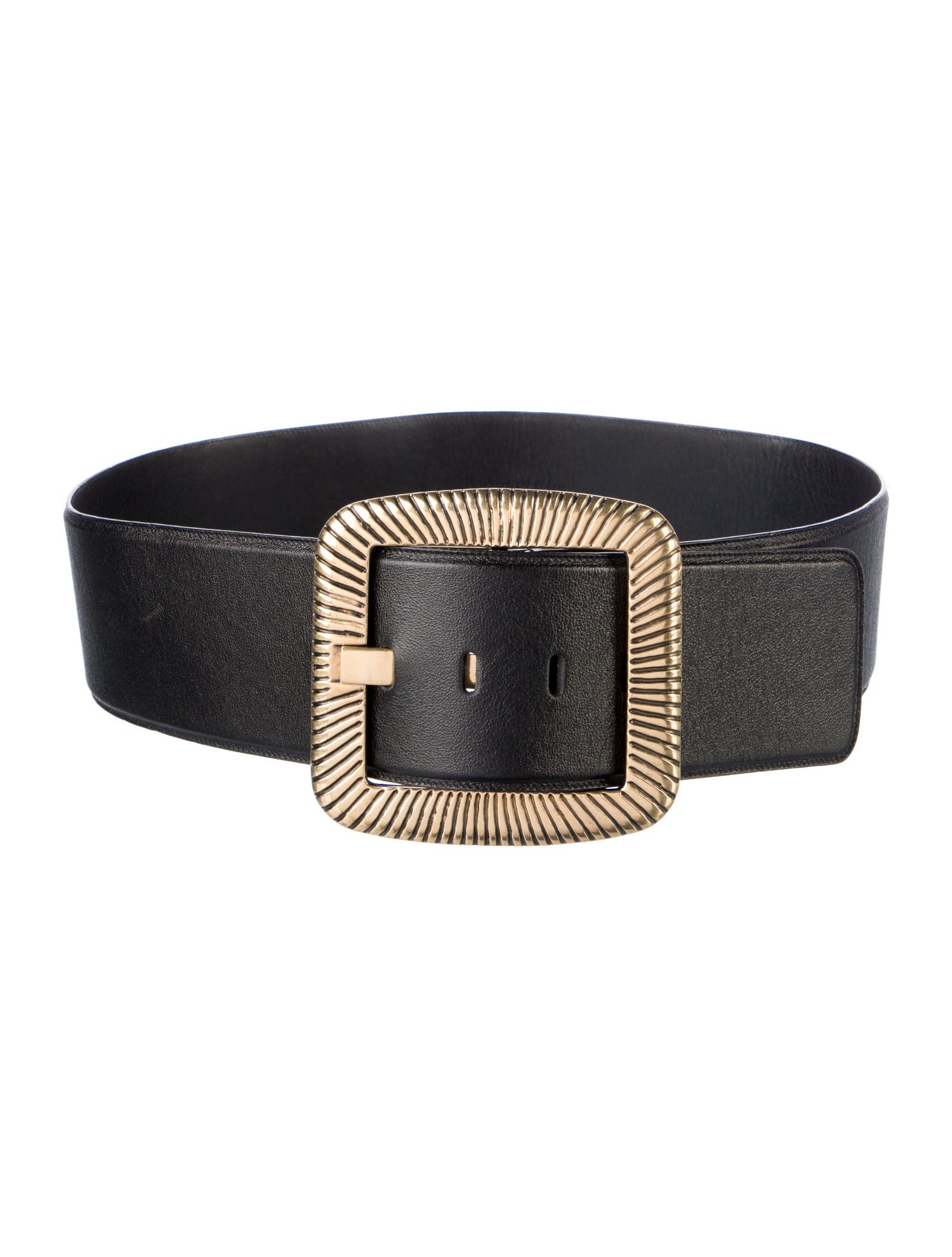 Saint Laurent Wide Leather Waist Belt