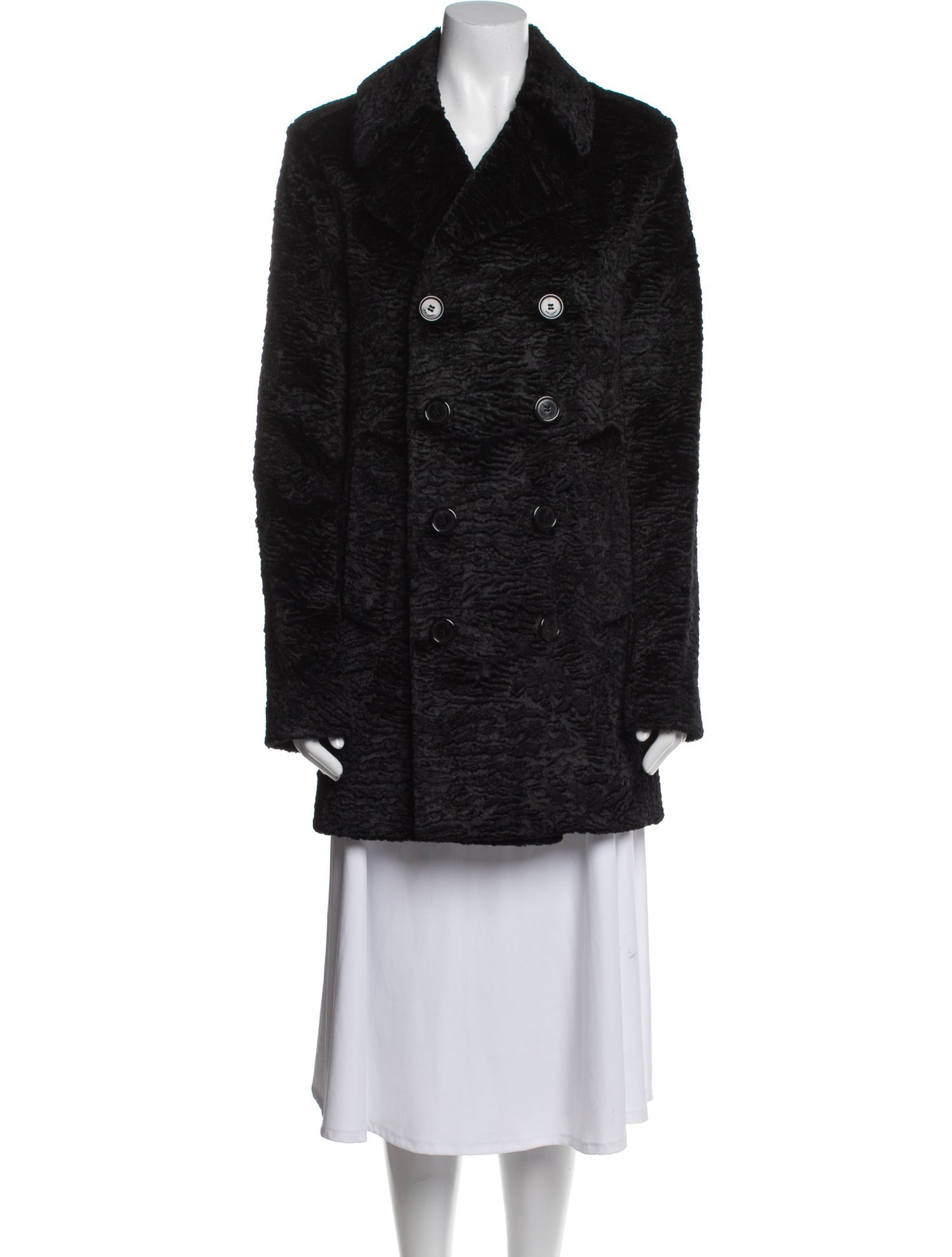 Saint Laurent 2016 Printed Faux Fur Jacket