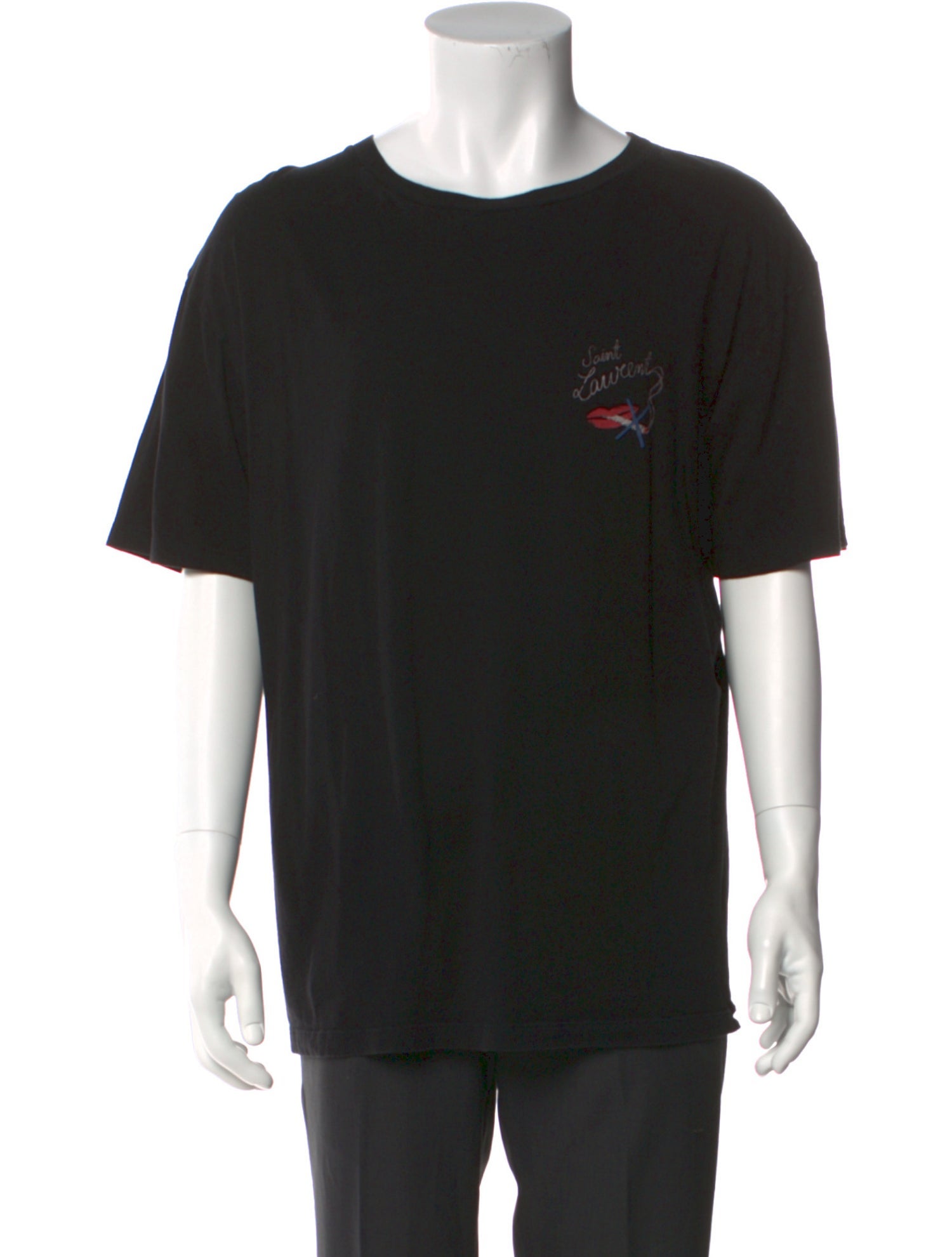 Saint Laurent Graphic Print Crew Neck T-Shirt