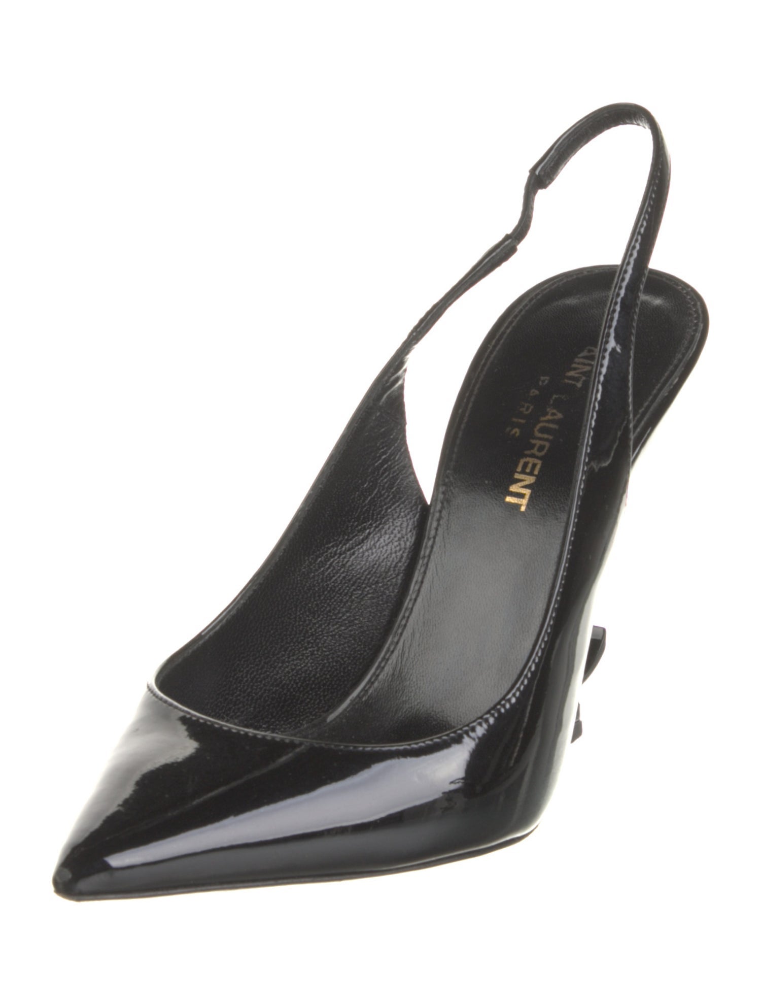 Saint Laurent Patent Leather Slingback Pumps