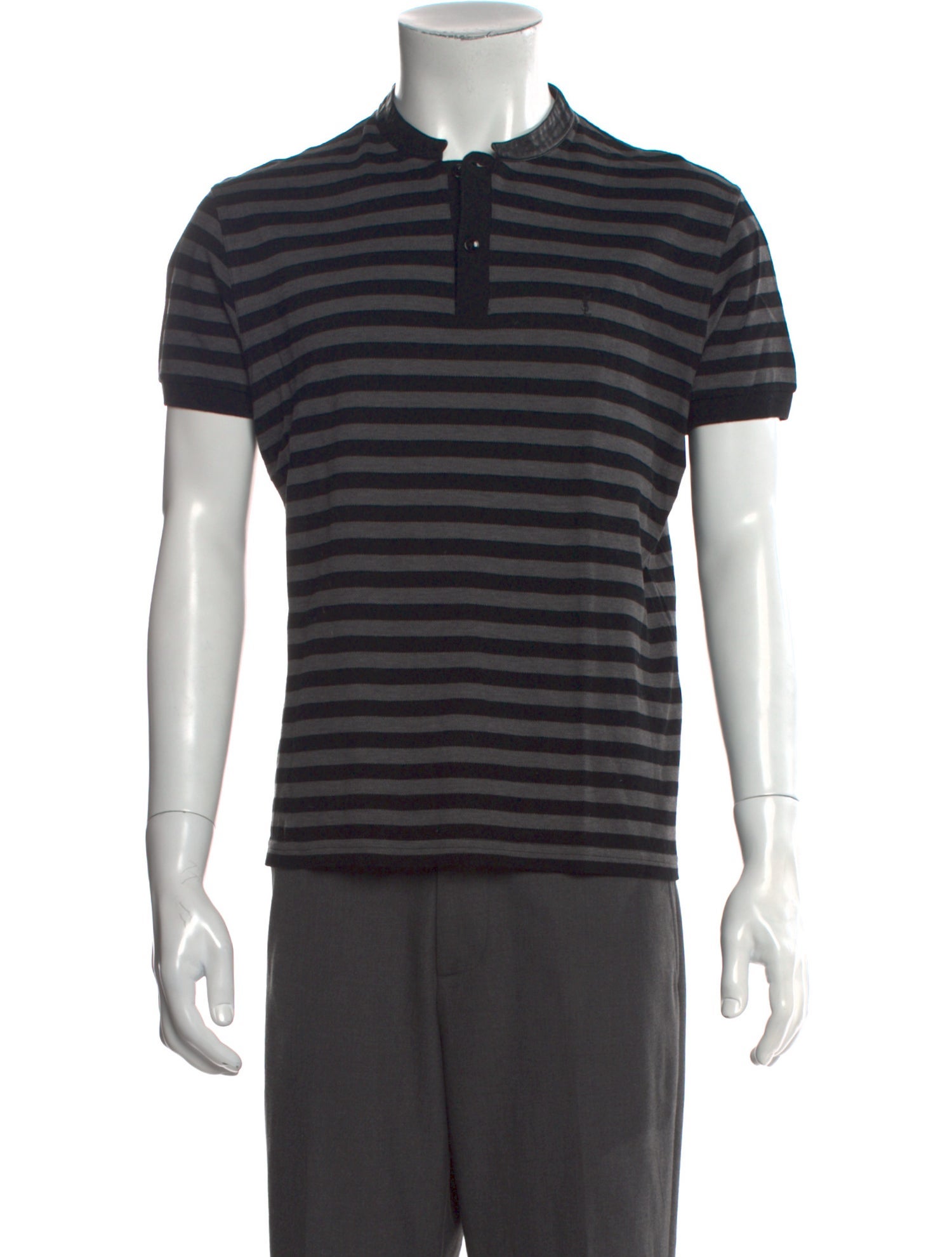 Saint Laurent 2015 Striped Polo Shirt