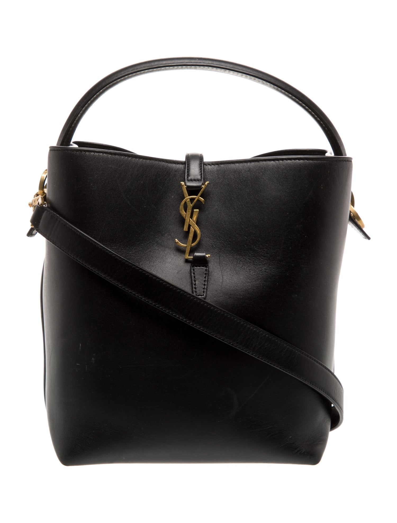 Saint Laurent Leather Le 37 Bucket Small