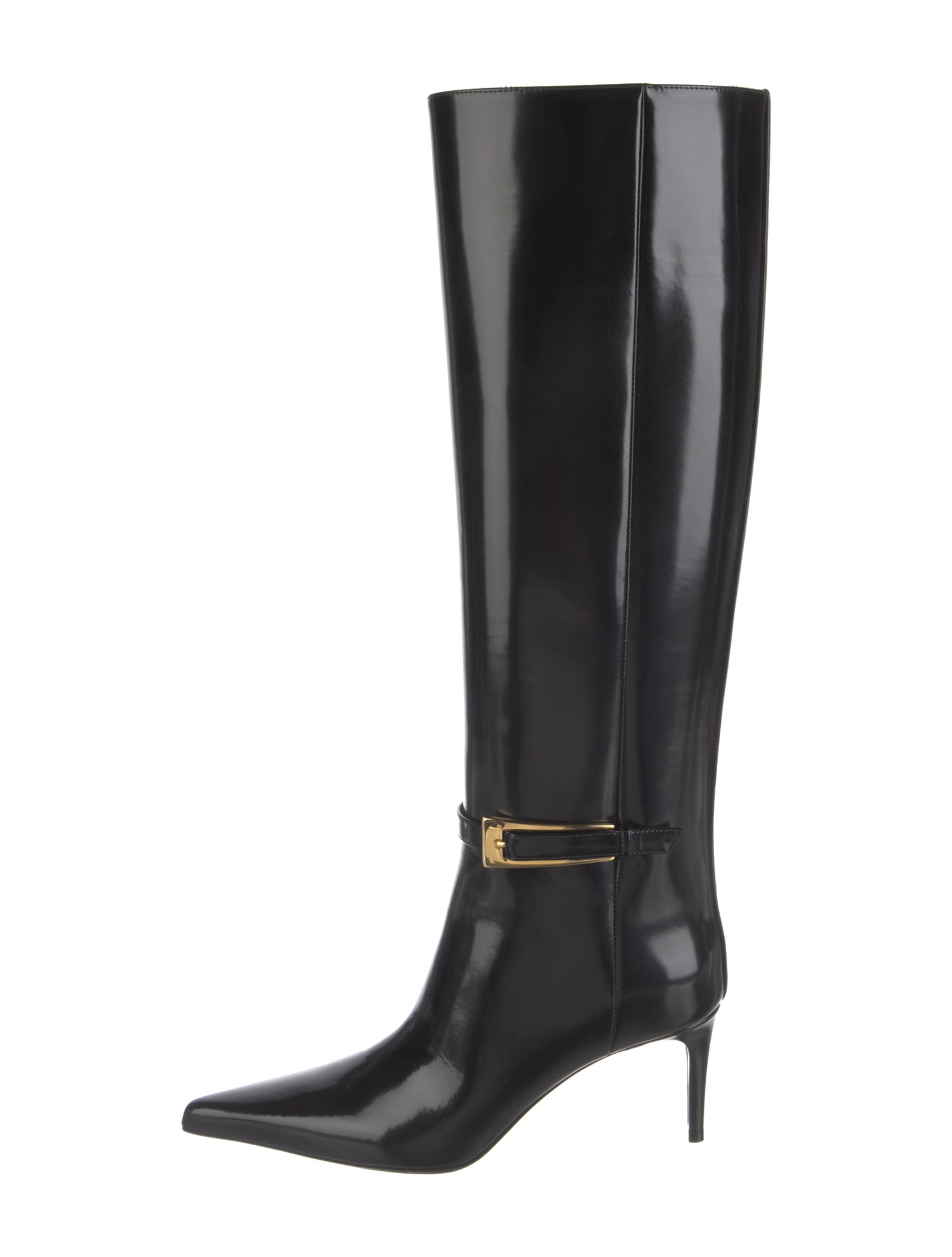 Saint Laurent Patent Leather Rain Boots