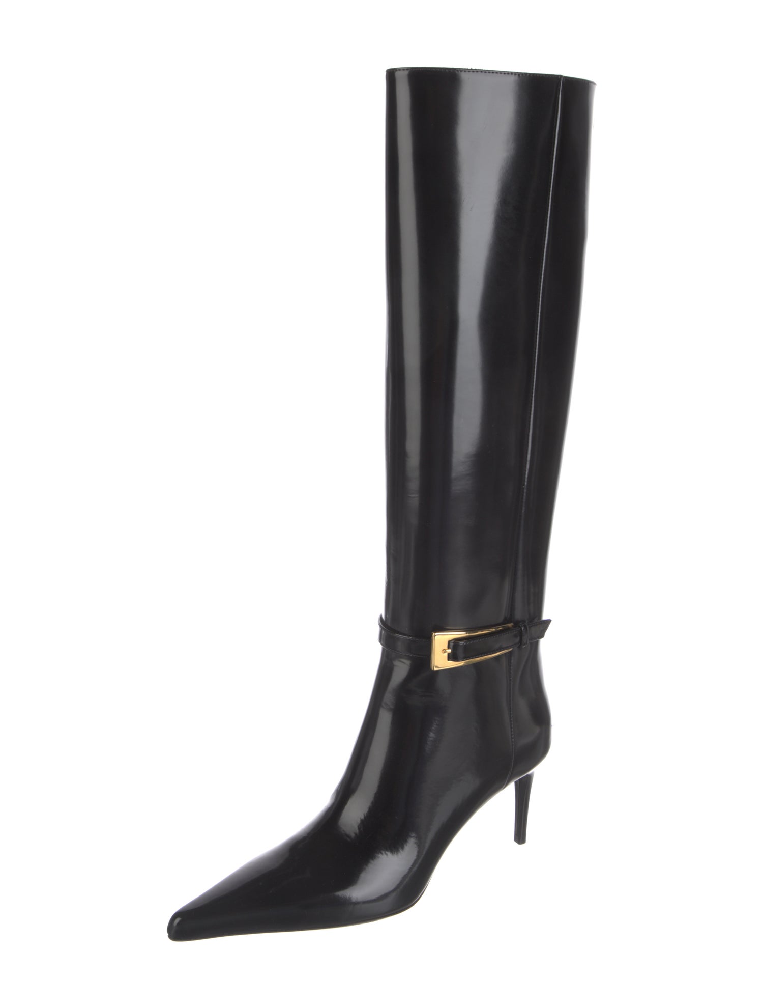 Saint Laurent Patent Leather Rain Boots
