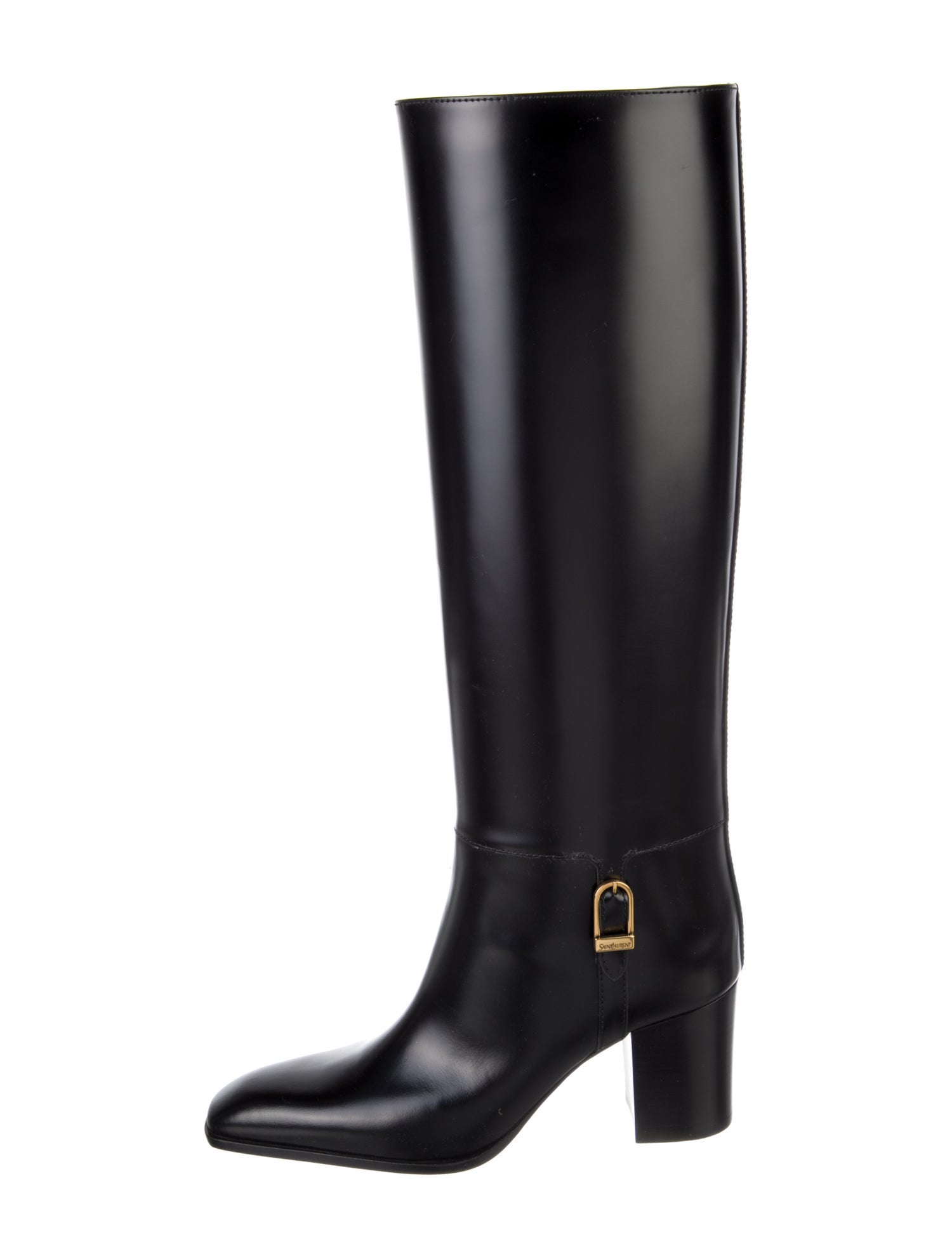 Saint Laurent Leather Riding Boots