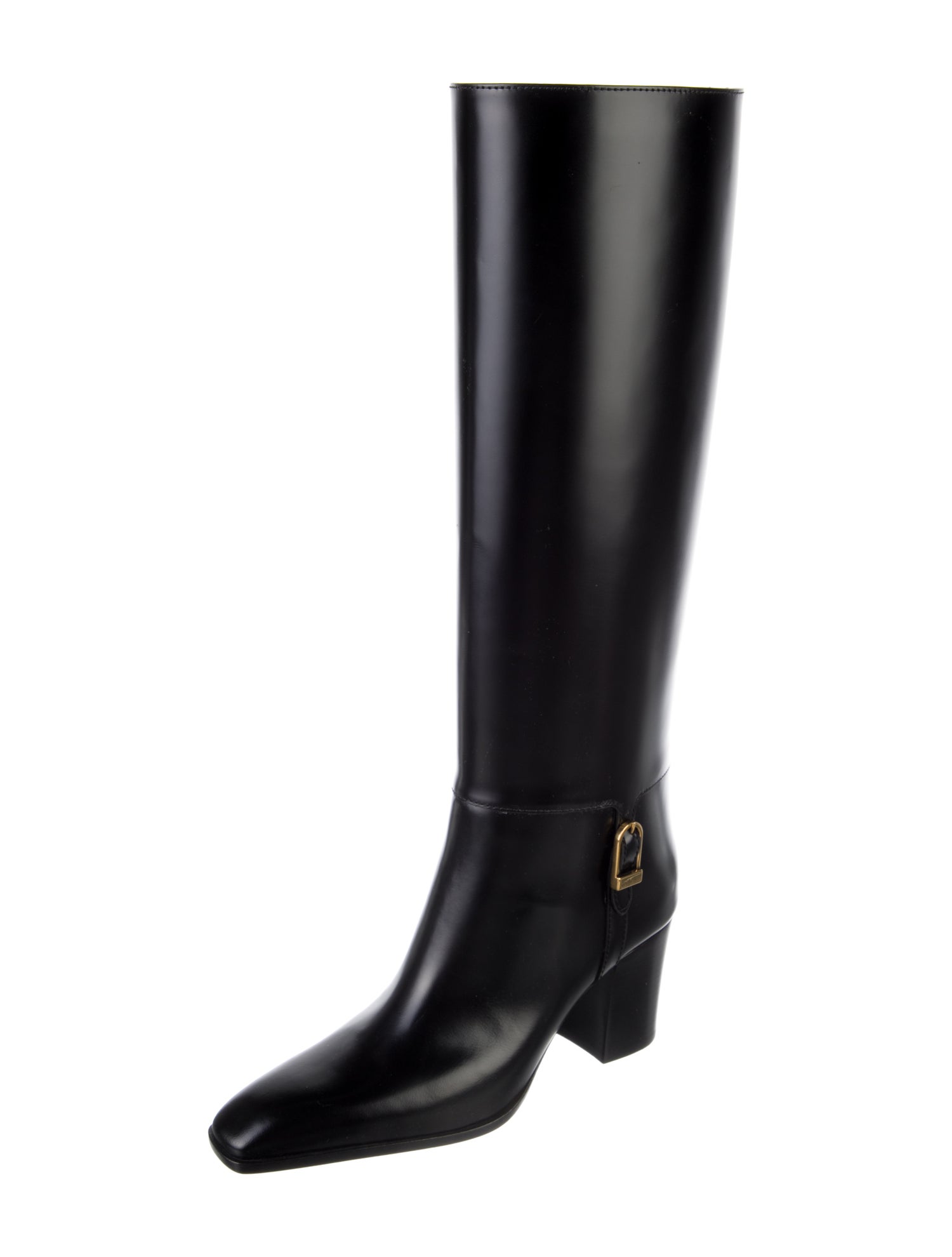 Saint Laurent Leather Riding Boots