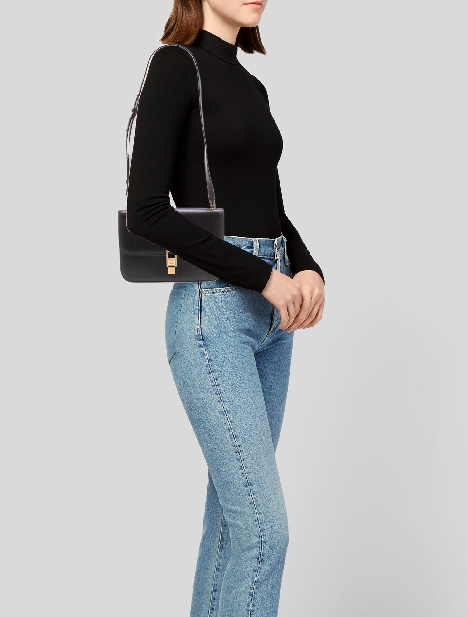 Saint Laurent Leather Leather Carré