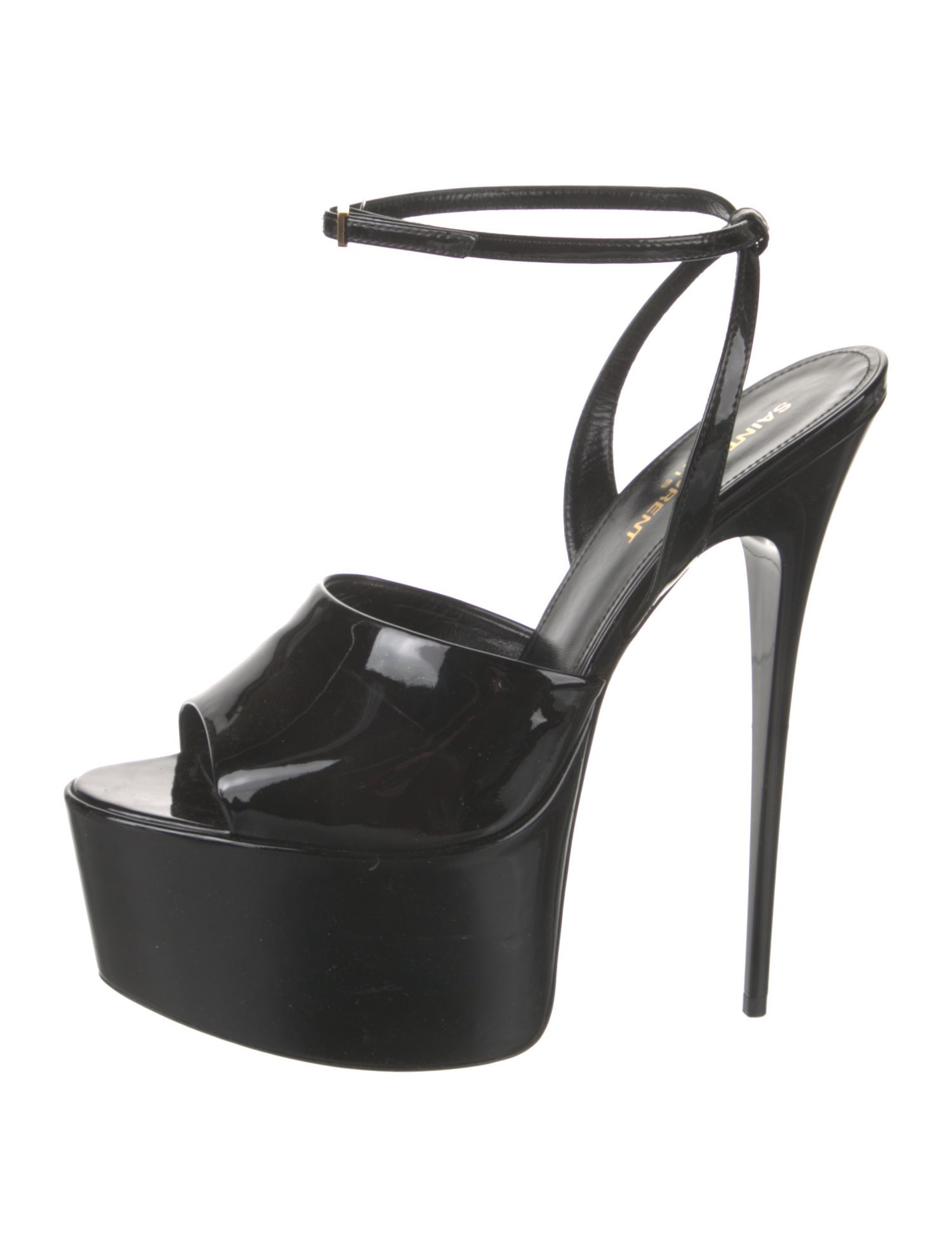 Saint Laurent Patent Leather Slingback Pumps