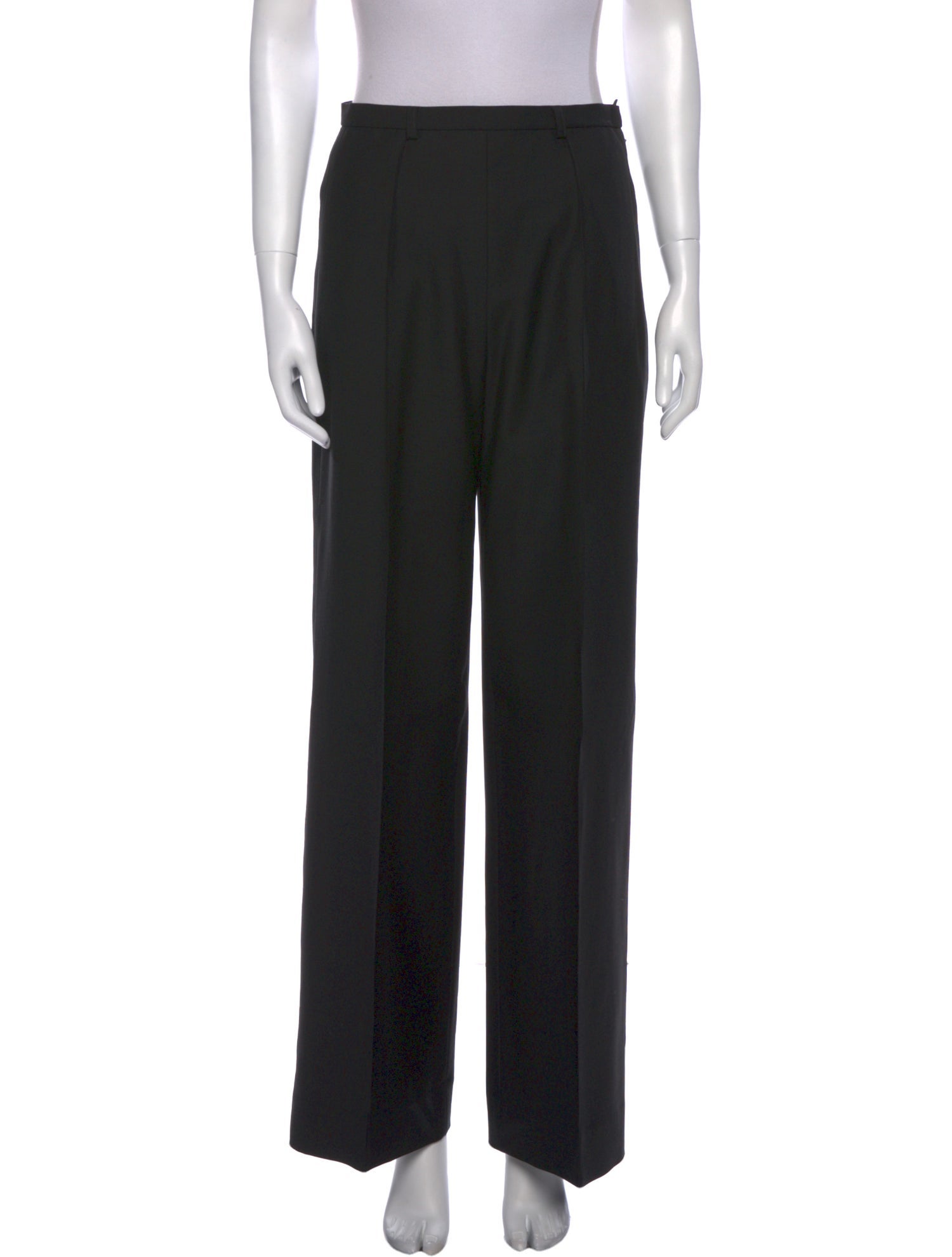 Saint Laurent Virgin Wool Wide Leg Pants