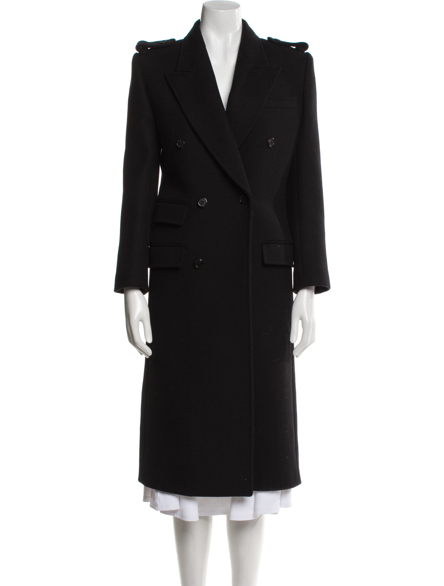 Saint Laurent Wool Peacoat