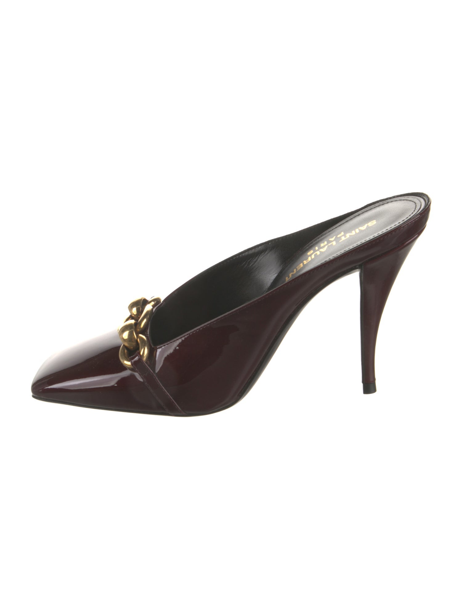 Saint Laurent Patent Leather Mules w/ Tags