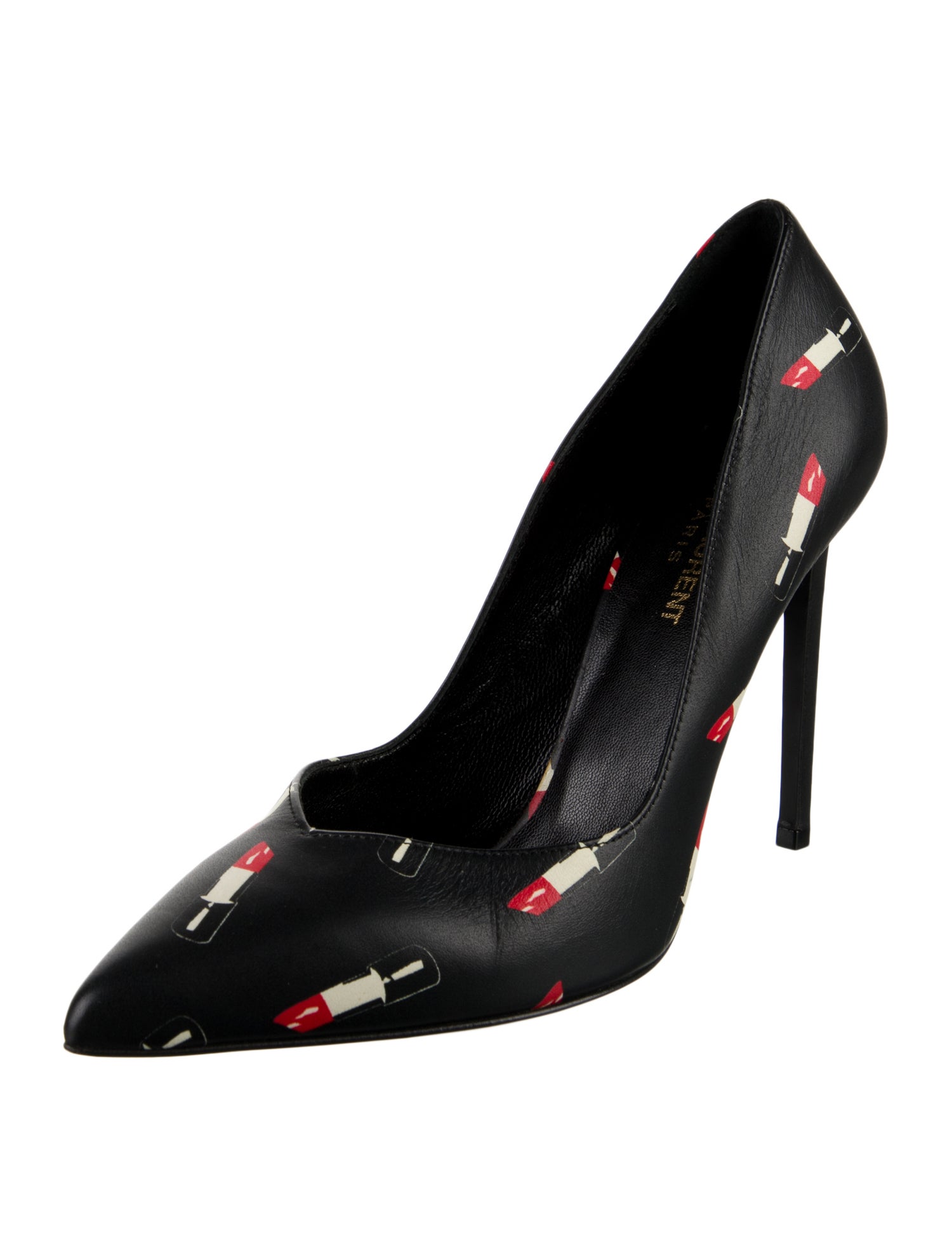 Saint Laurent Leather Printed Pumps